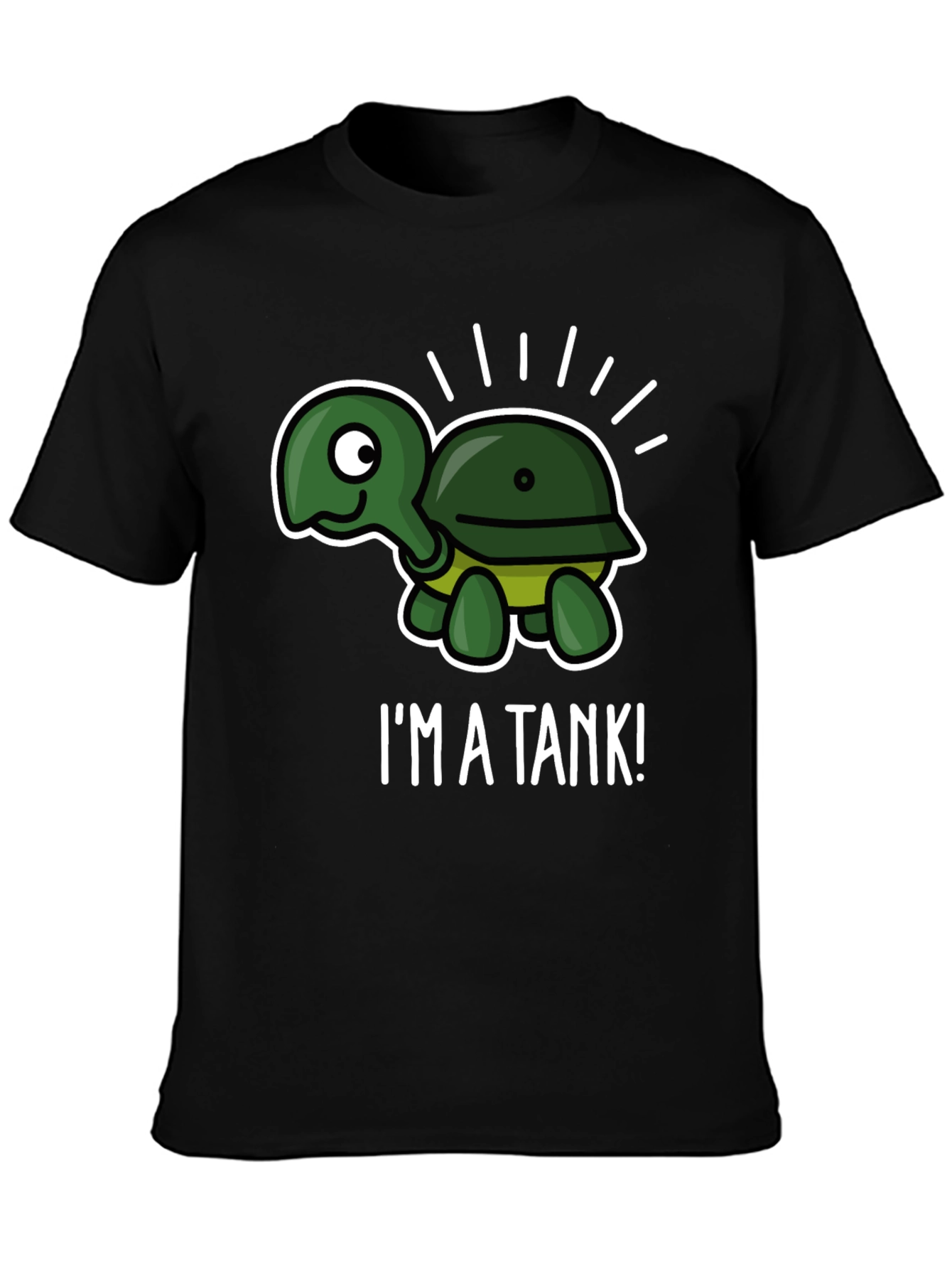 Im A Tank! Funny Turtle Graphic T-Shirt