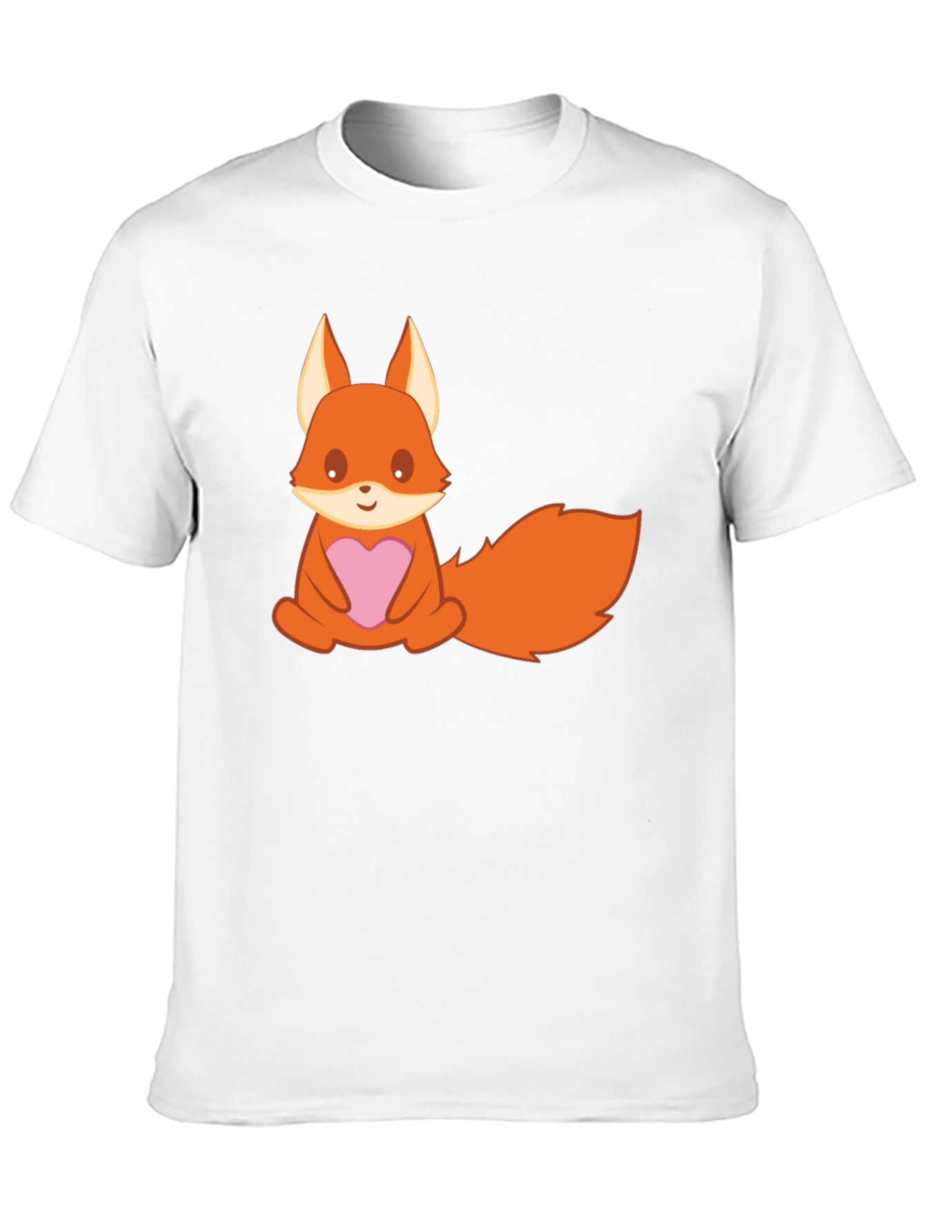 Cute Cartoon Fox T-Shirt - Heart