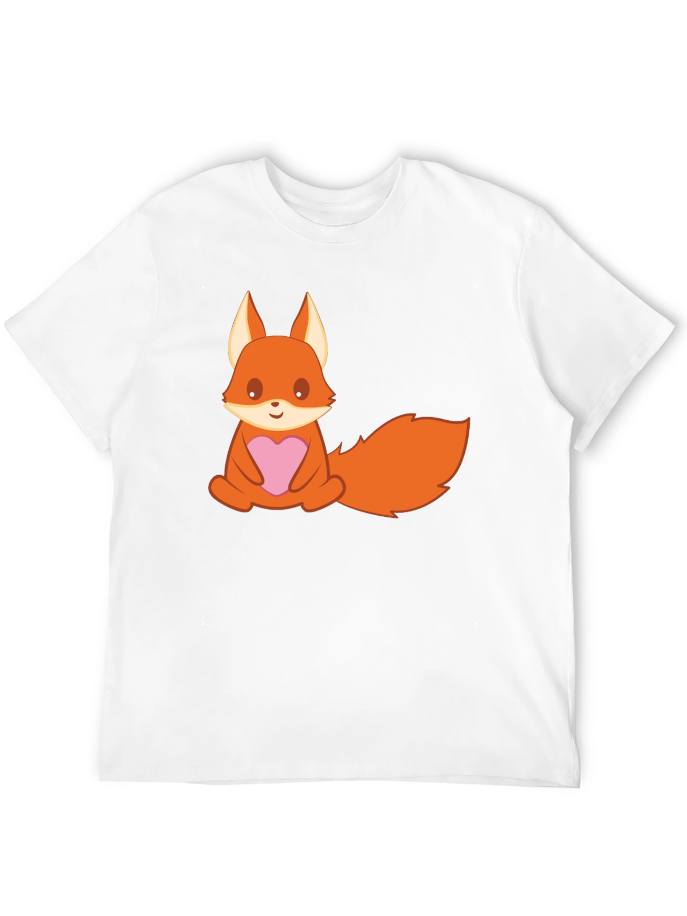 Cute Cartoon Fox T-Shirt - Heart