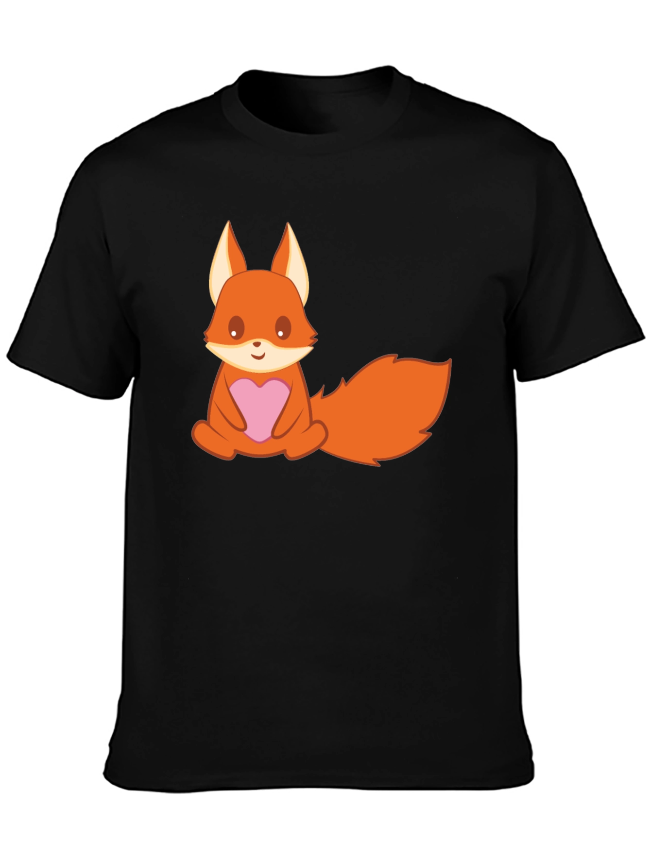 Cute Cartoon Fox T-Shirt - Heart