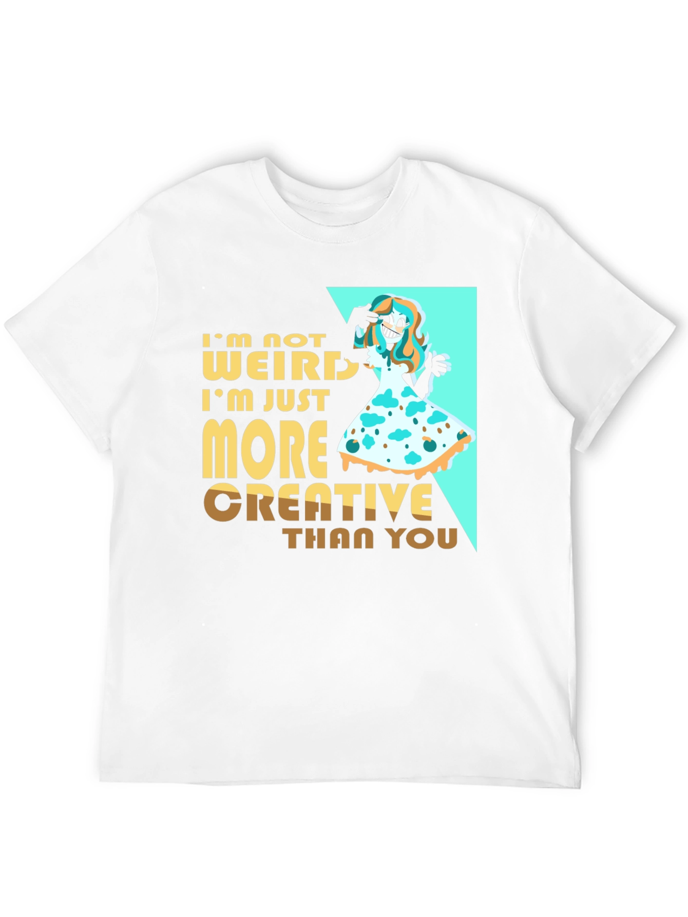 Creative Weirdo Graphic T-Shirt - Black