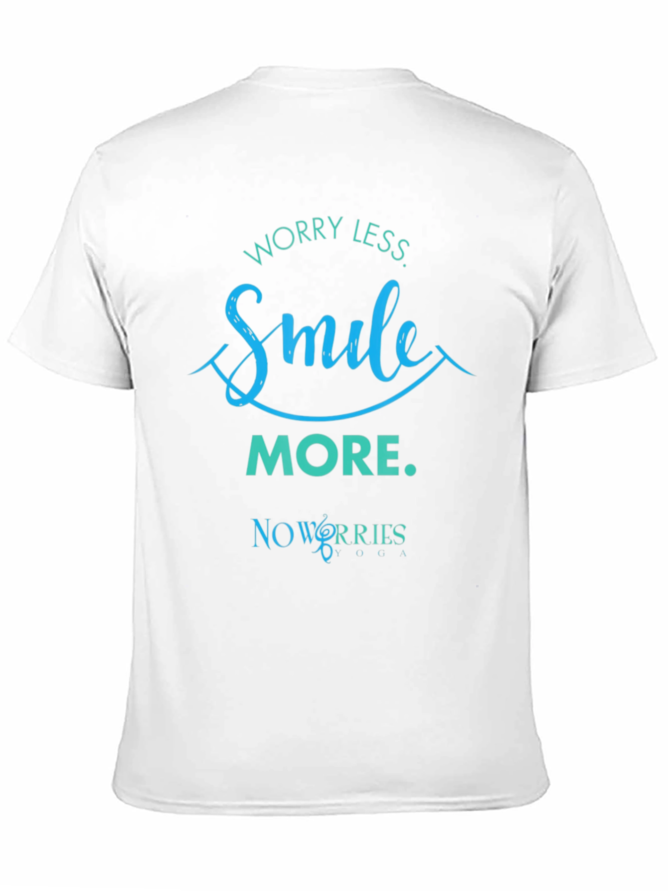 Worry Less Smile More Black Graphic Tee