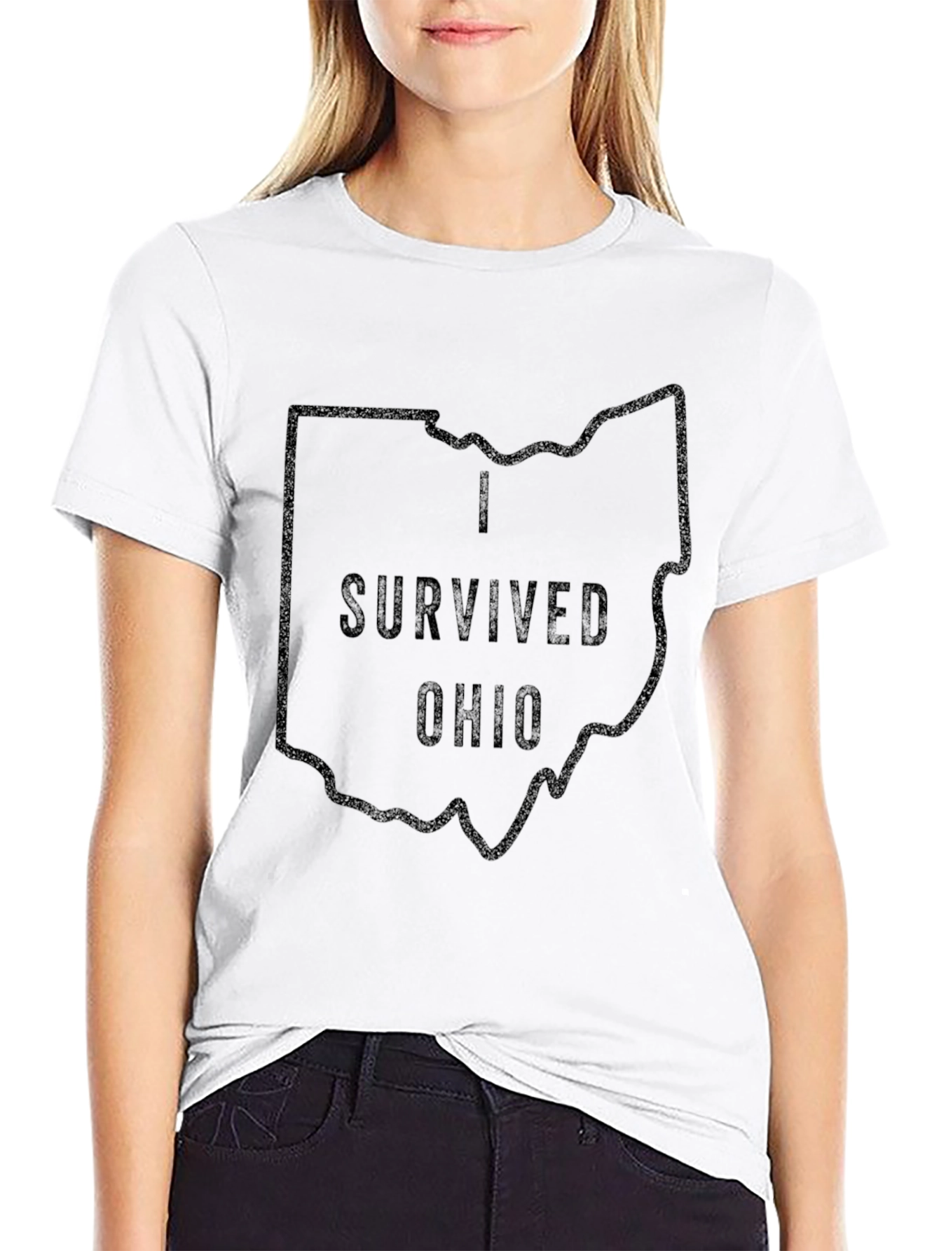 I Survived Ohio Black T-Shirt