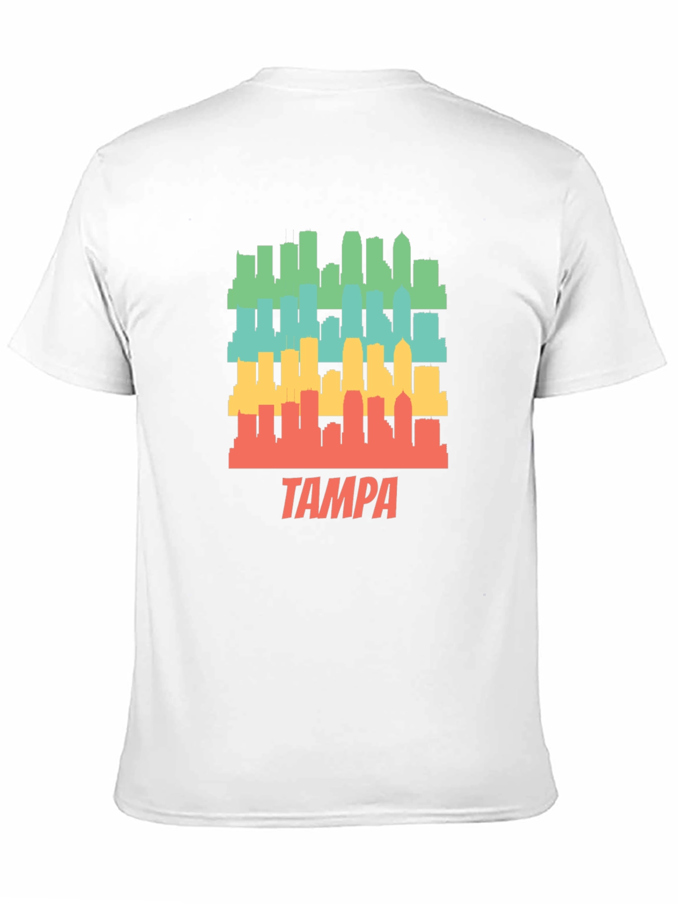 Retro Tampa Skyline Graphic T-Shirt