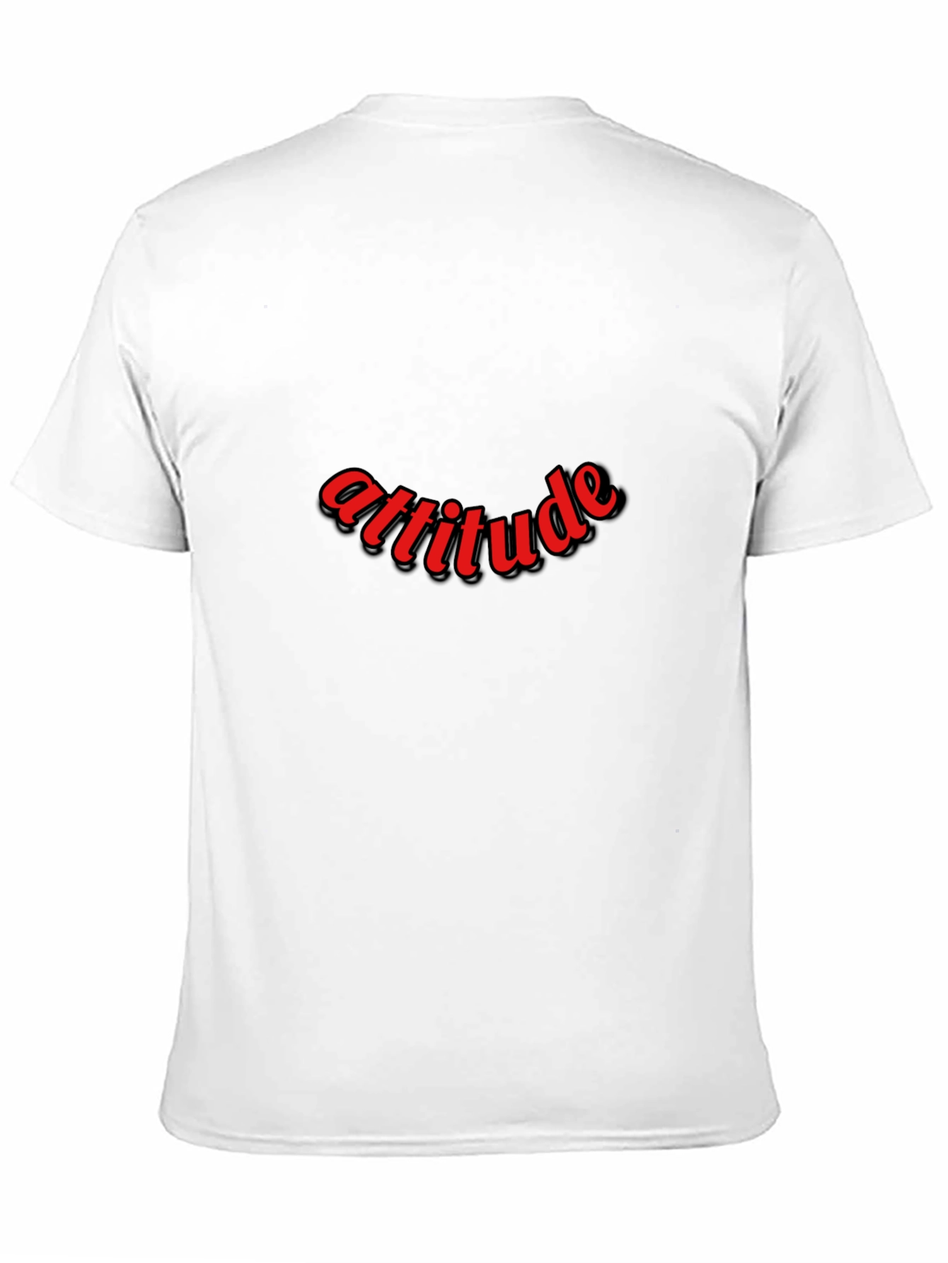 Attitude Graphic Tee - Stylish Black Cotton T-Shirt