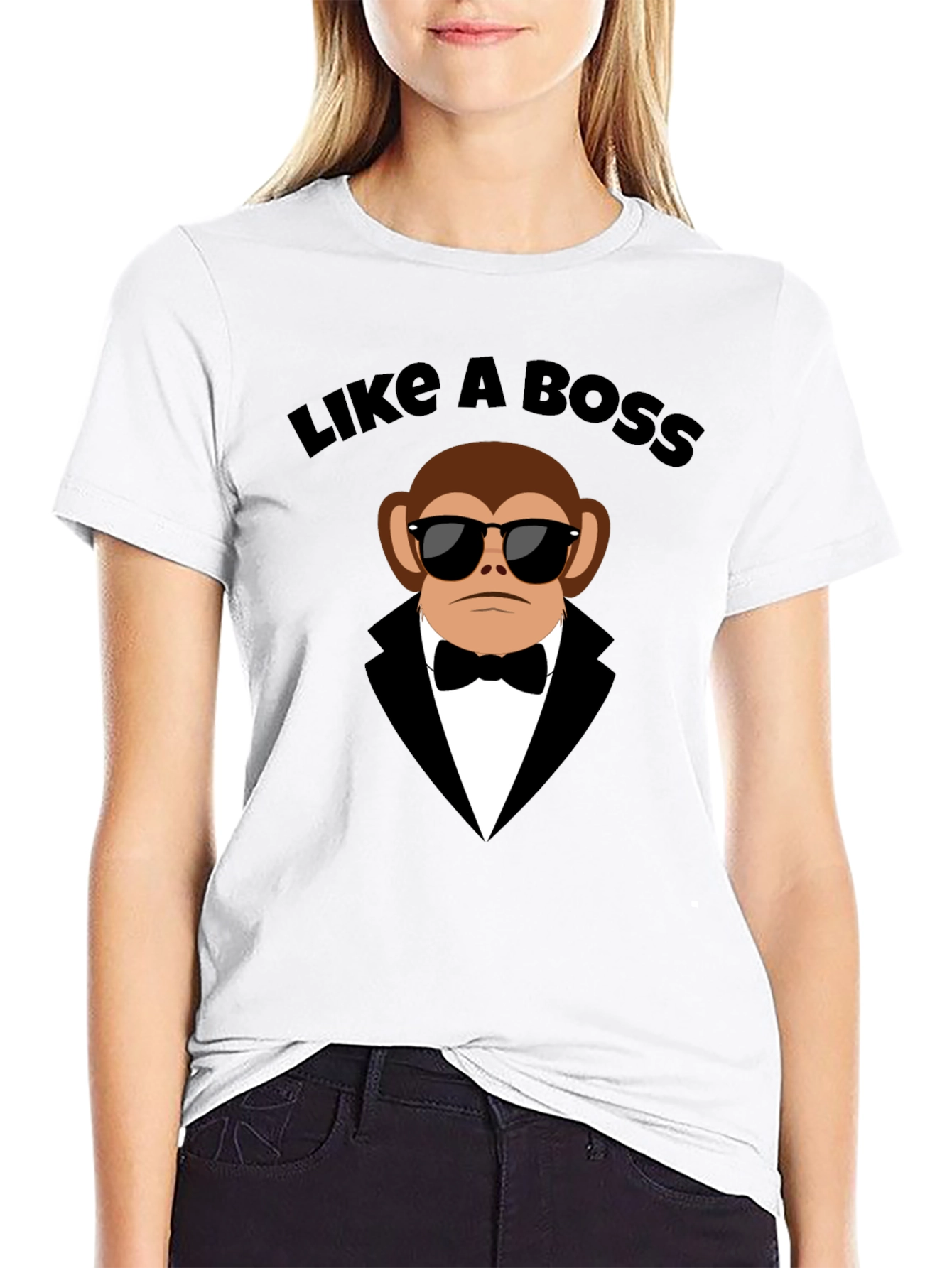 Like a Boss Monkey Tuxedo T-Shirt