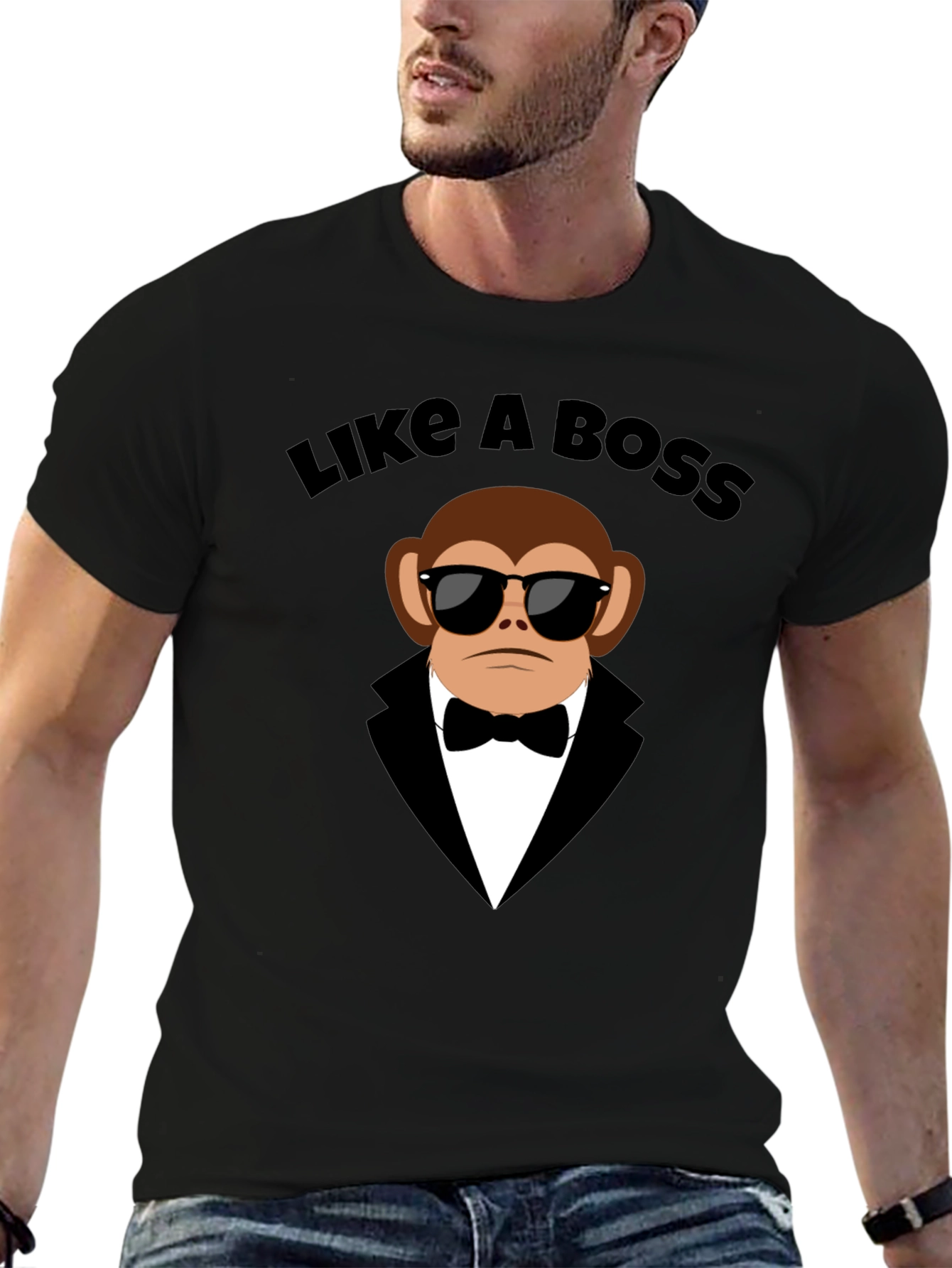 Like a Boss Monkey Tuxedo T-Shirt