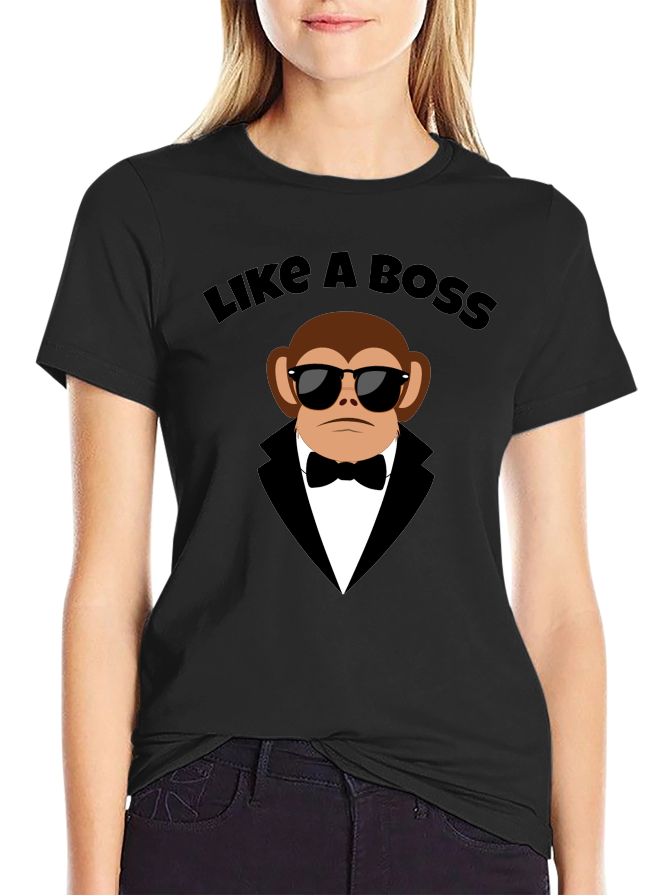 Like a Boss Monkey Tuxedo T-Shirt
