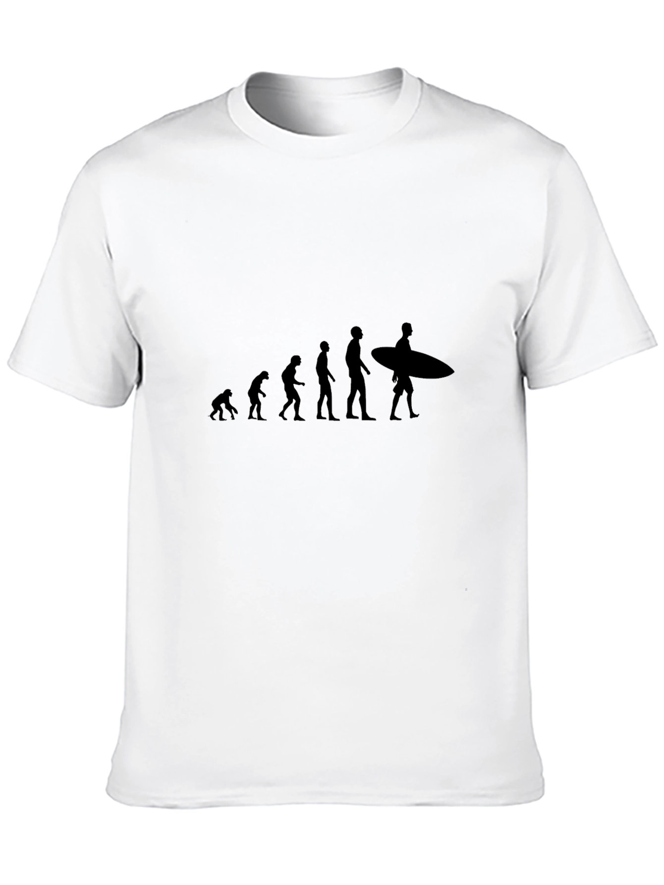 Evolution of Surfing Black T-Shirt