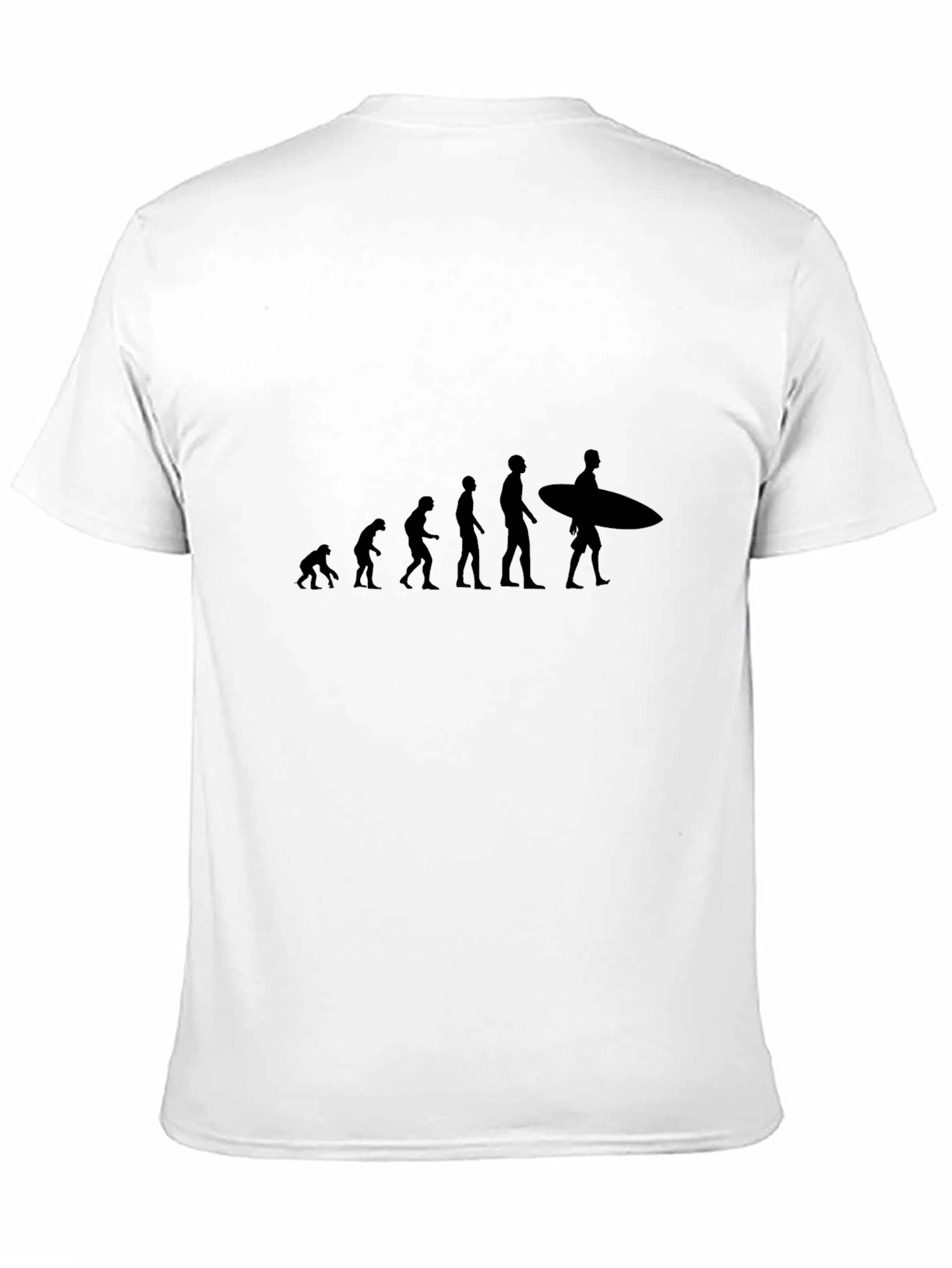 Evolution of Surfing Black T-Shirt