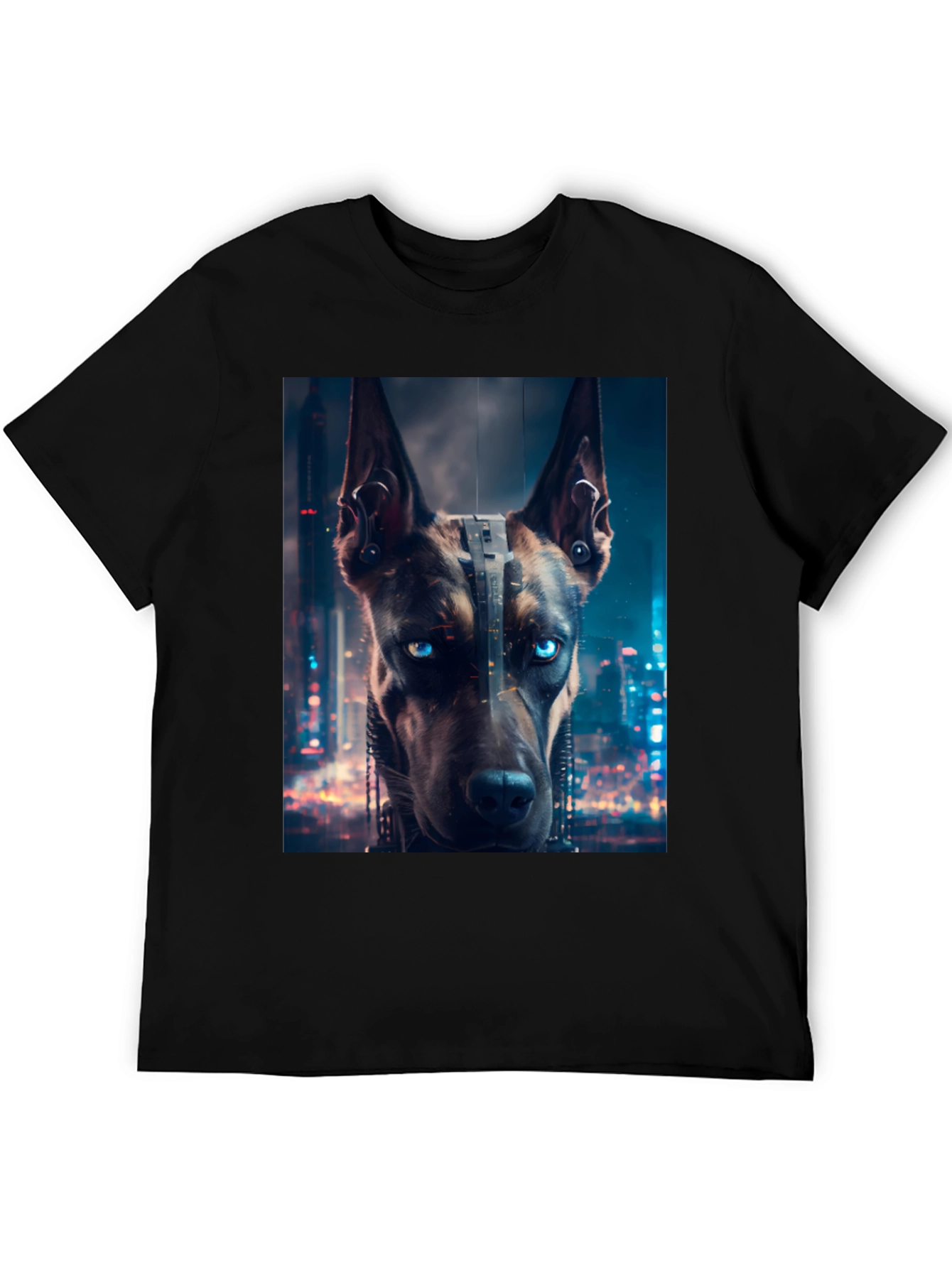 Cyberpunk Doberman T-Shirt - Urban Style