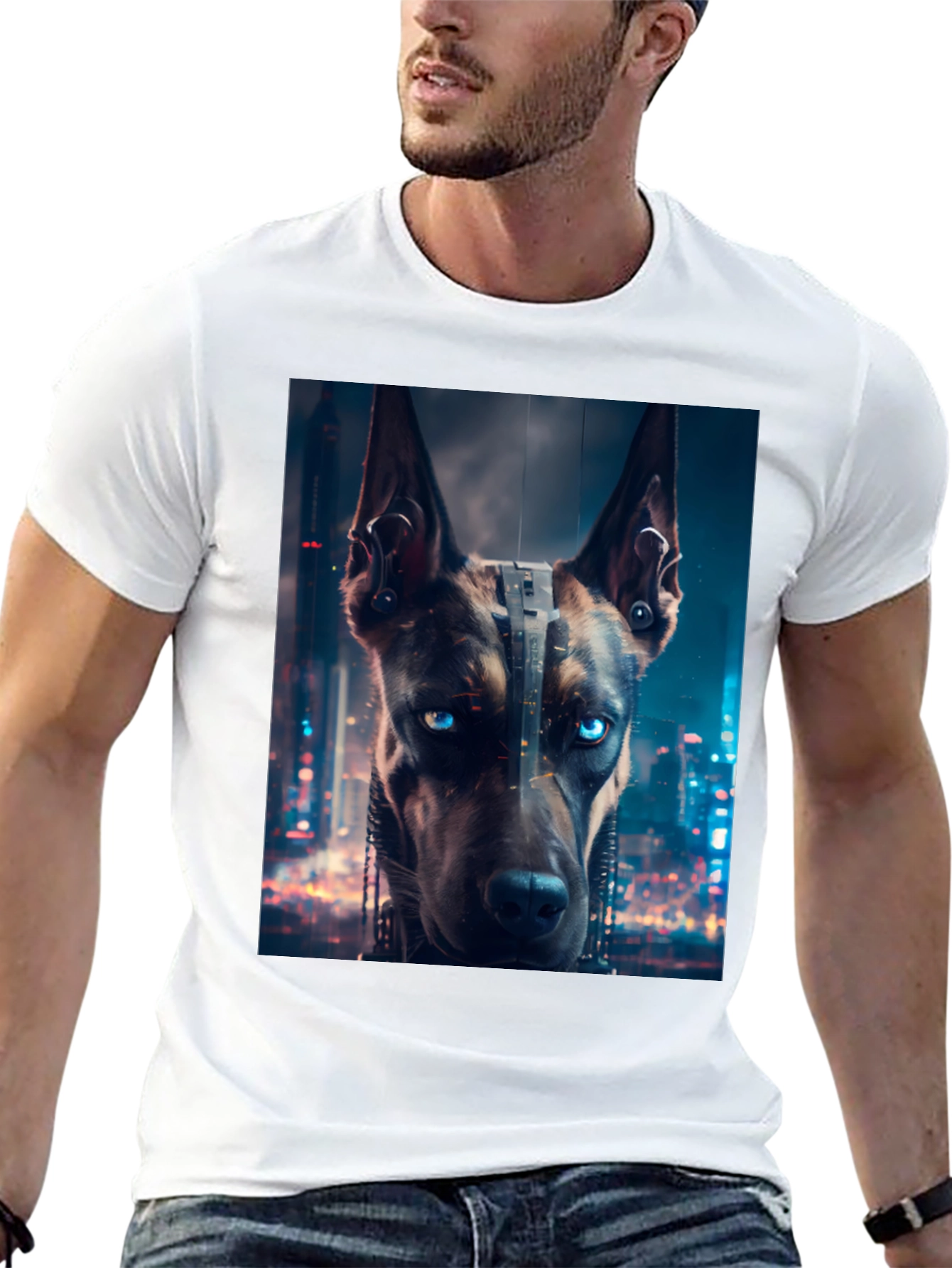 Cyberpunk Doberman T-Shirt - Urban Style