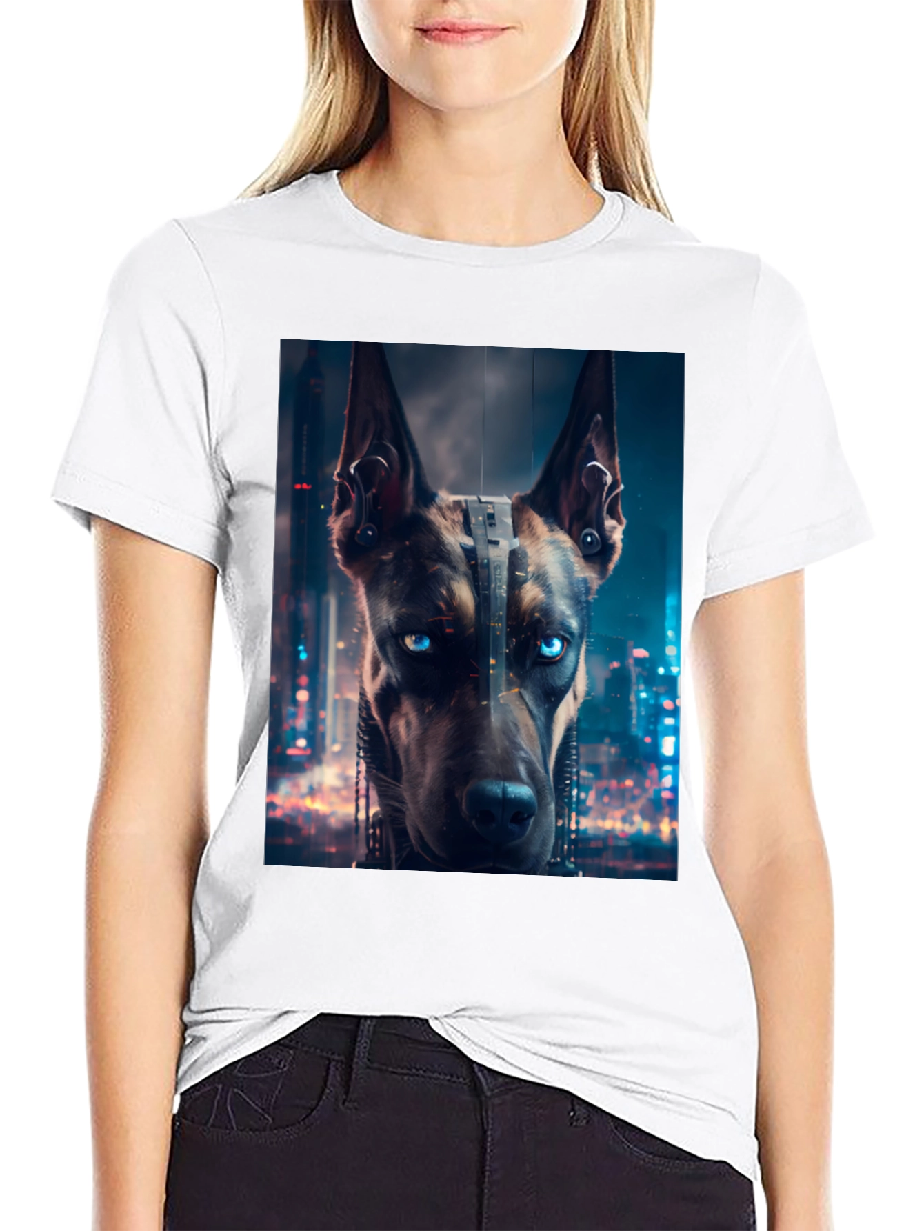 Cyberpunk Doberman T-Shirt - Urban Style
