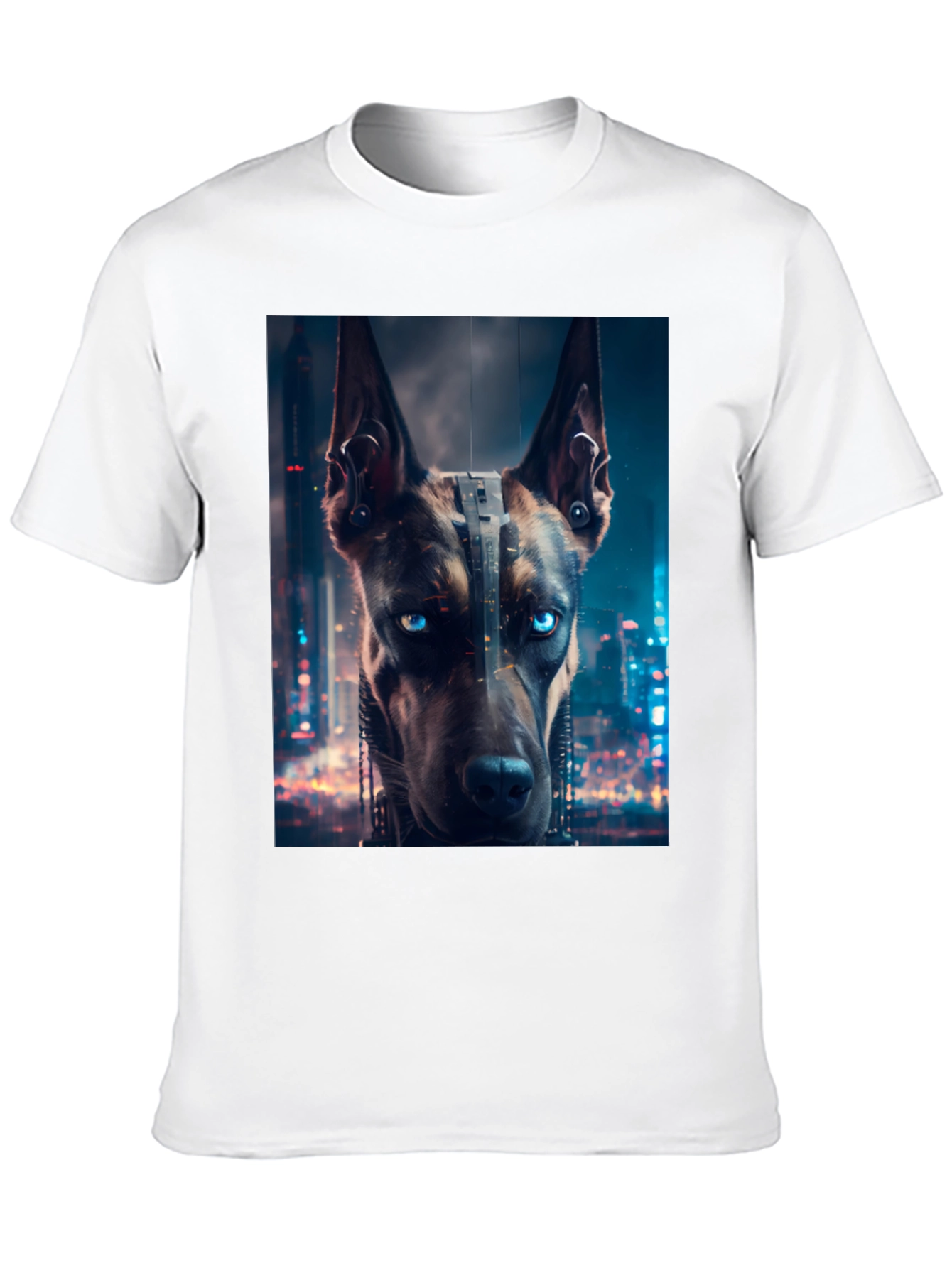 Cyberpunk Doberman T-Shirt - Urban Style