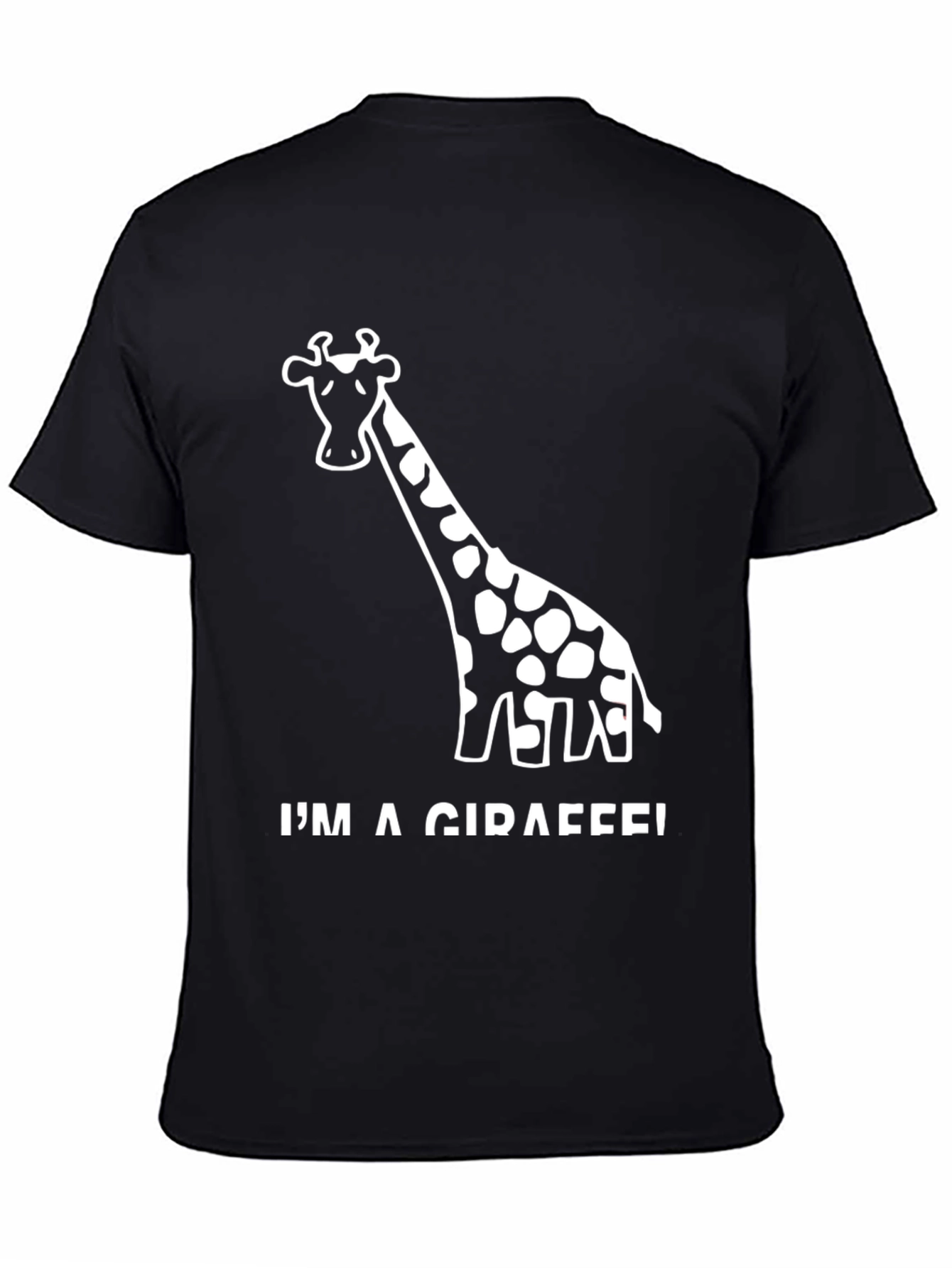 Im A Giraffe! Black Graphic Tee