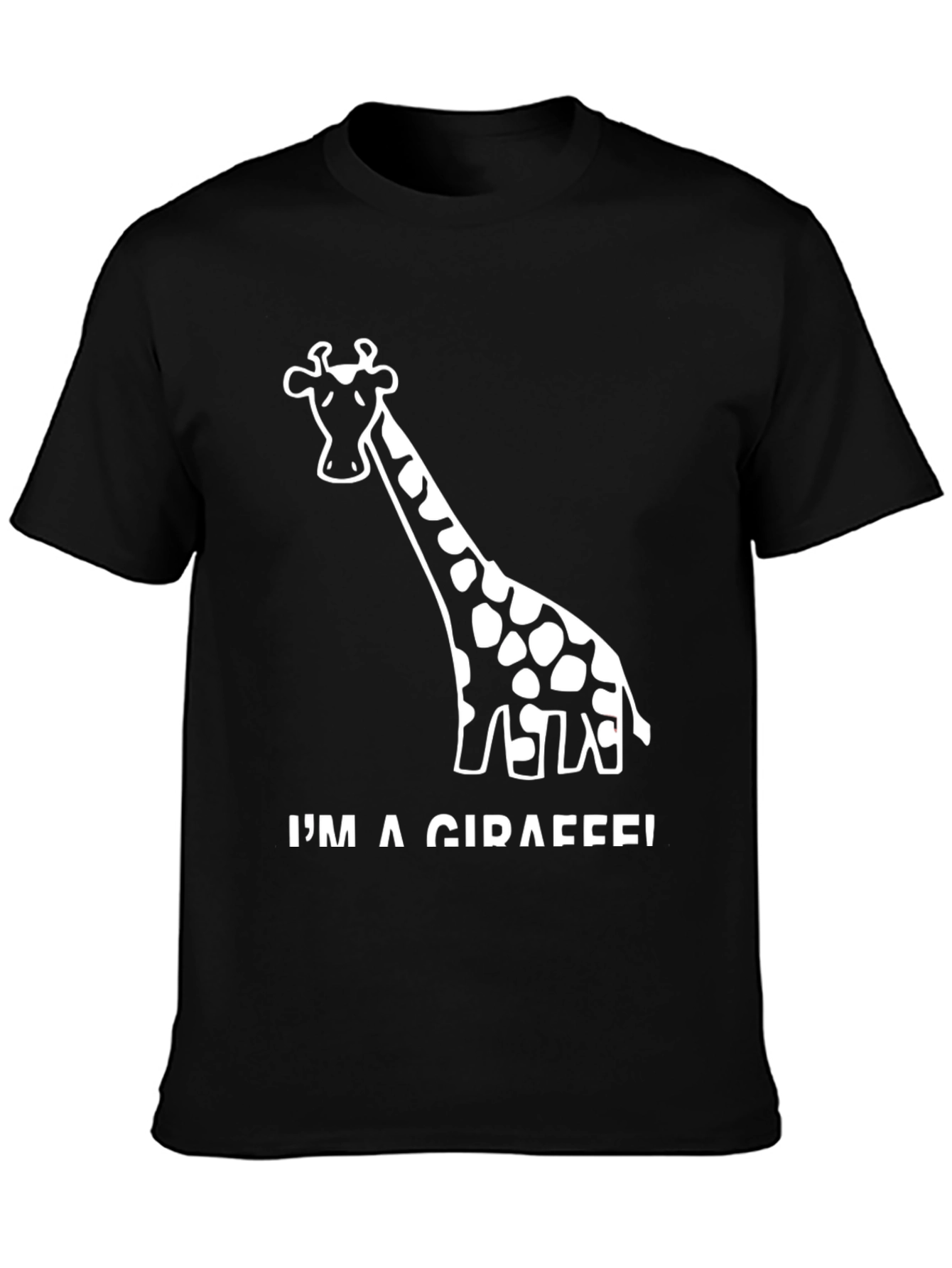 Im A Giraffe! Black Graphic Tee