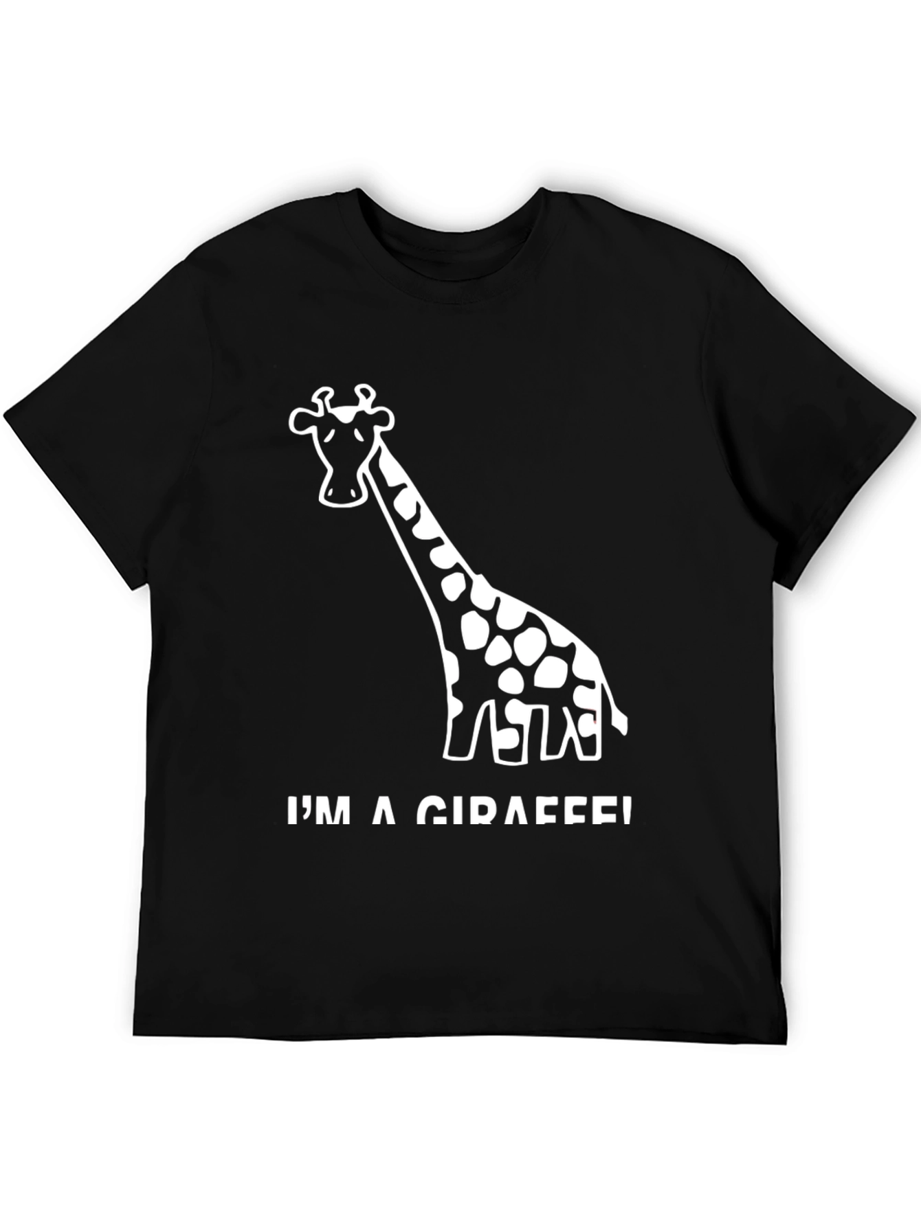Im A Giraffe! Black Graphic Tee