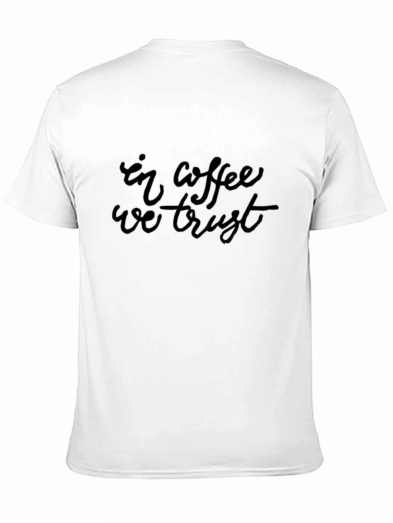 In Coffee We Trust Black T-Shirt