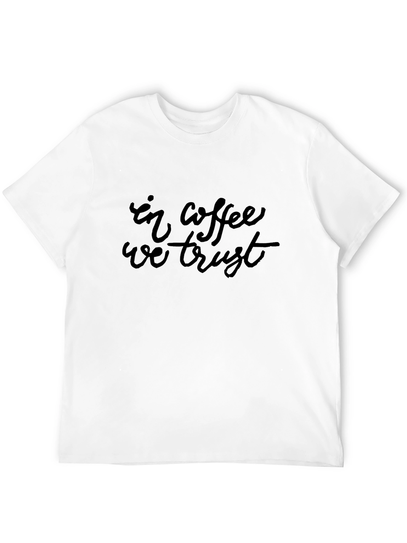 In Coffee We Trust Black T-Shirt