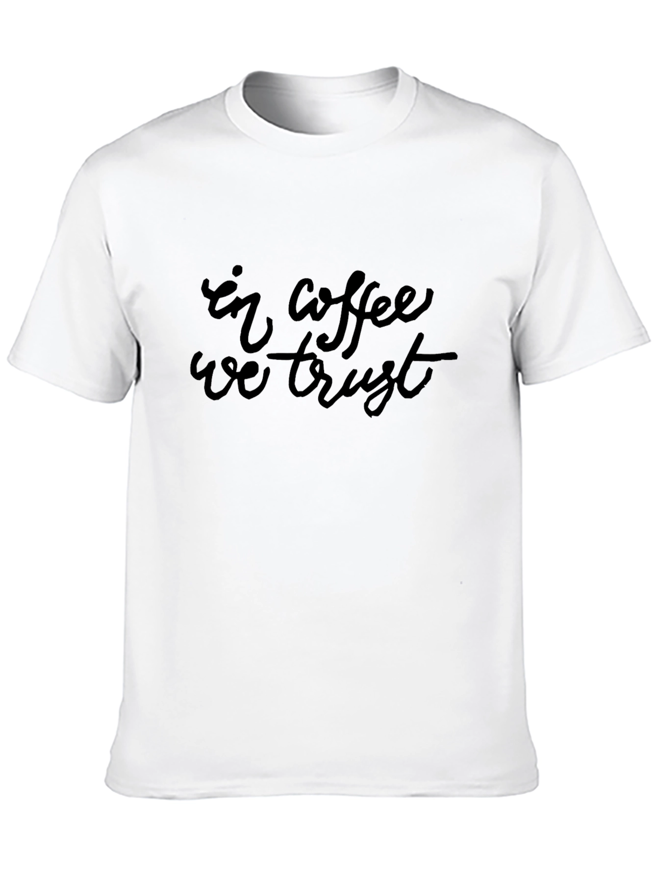 In Coffee We Trust Black T-Shirt