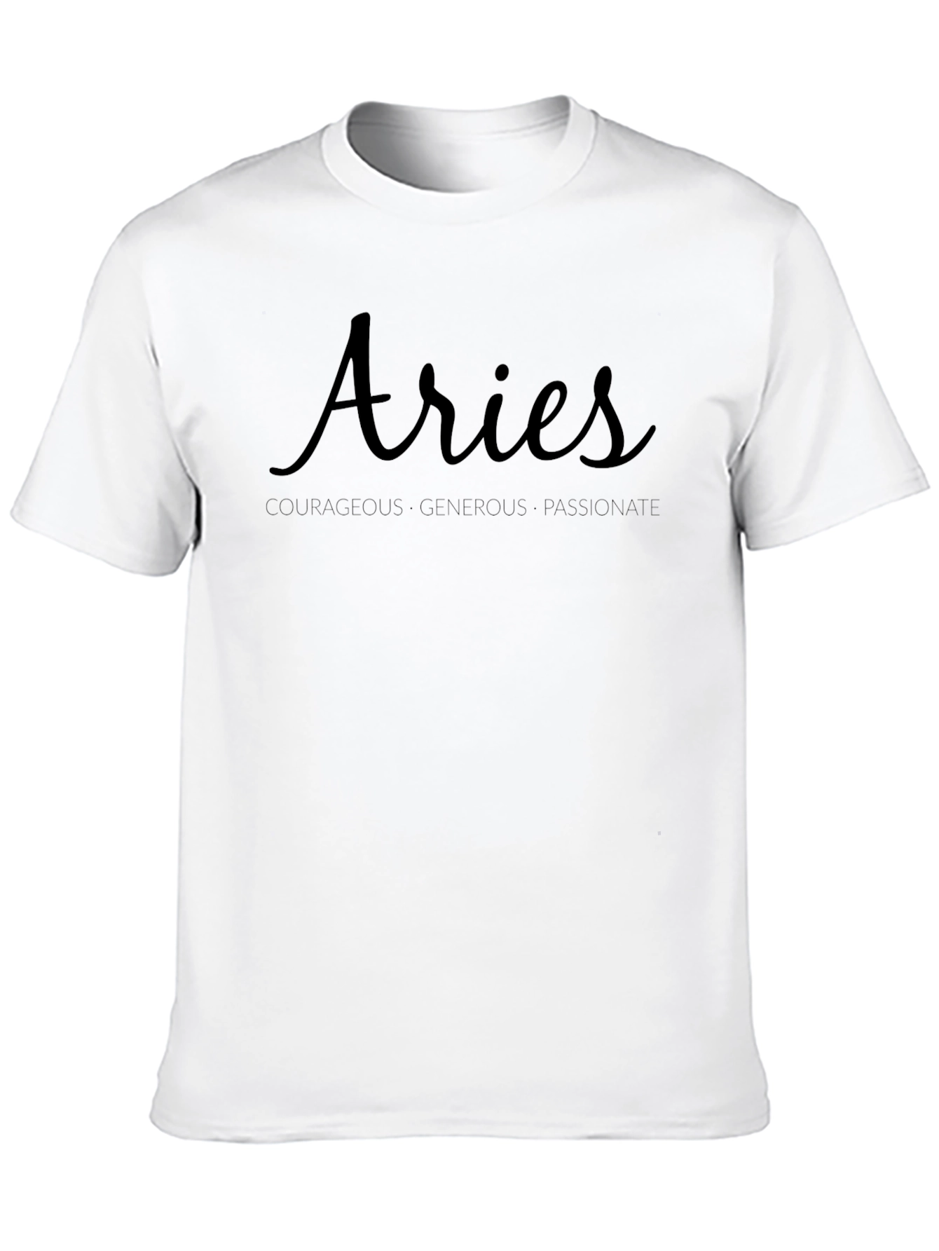 Aries Zodiac T-Shirt - Courageous Generous Passionate