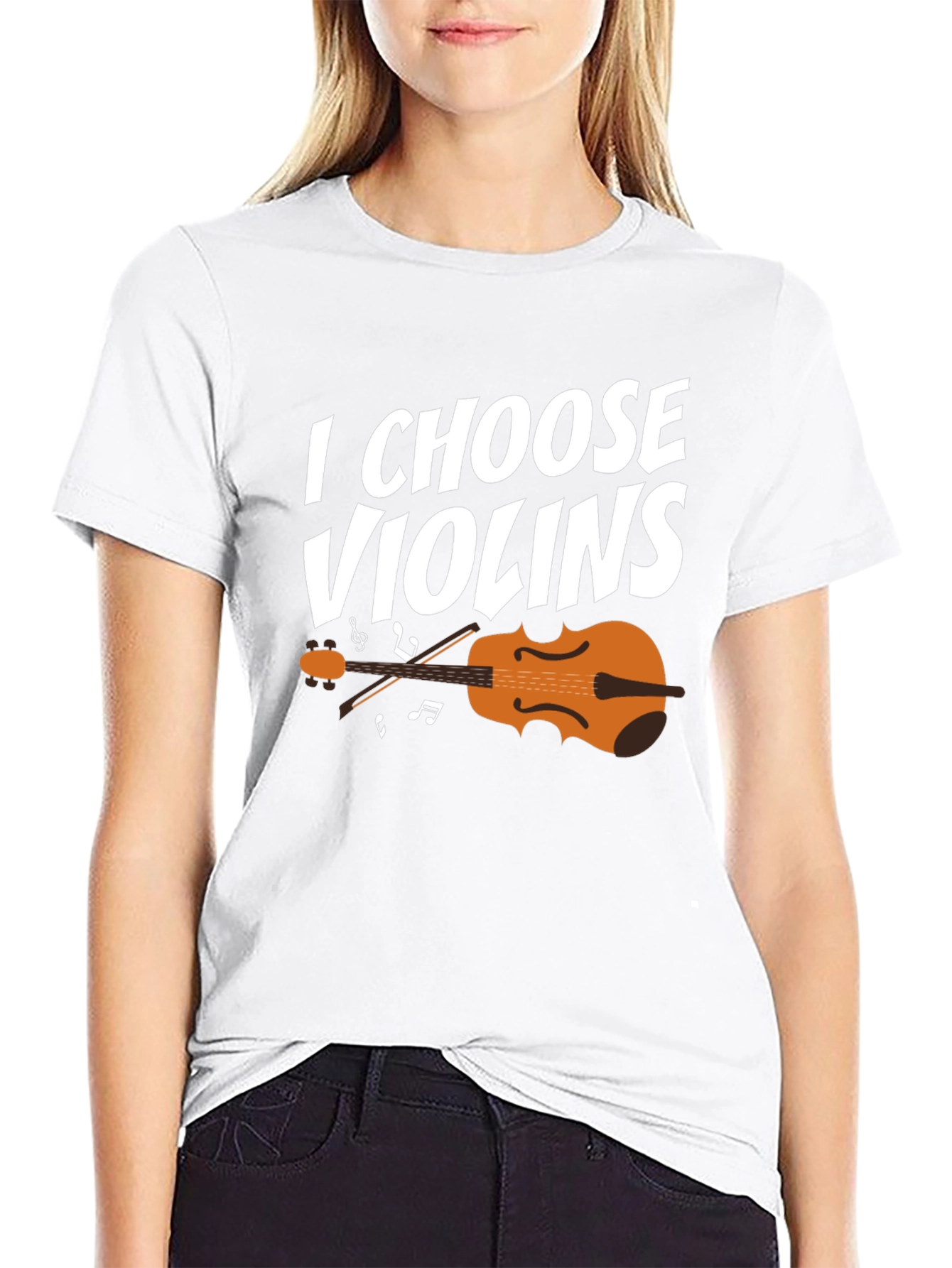 I Choose Violins Graphic T-Shirt