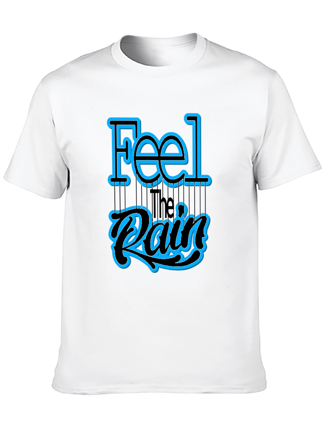 Feel the Rain Graphic T-Shirt - Black