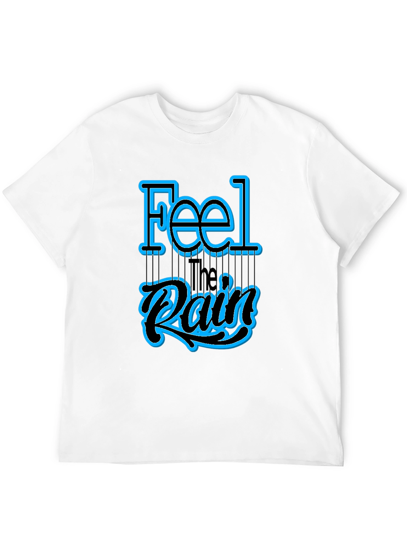 Feel the Rain Graphic T-Shirt - Black