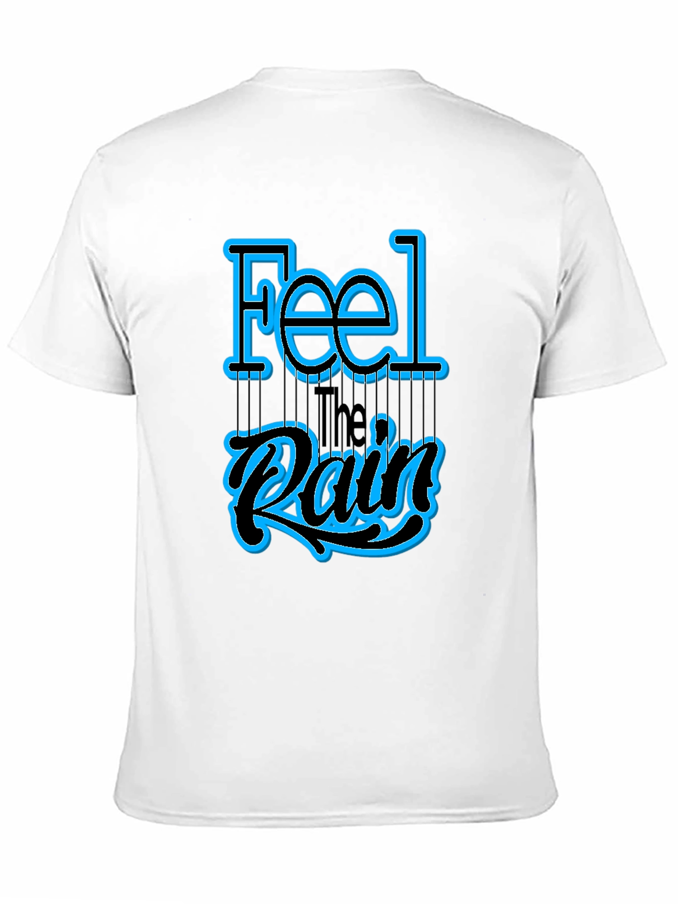 Feel the Rain Graphic T-Shirt - Black