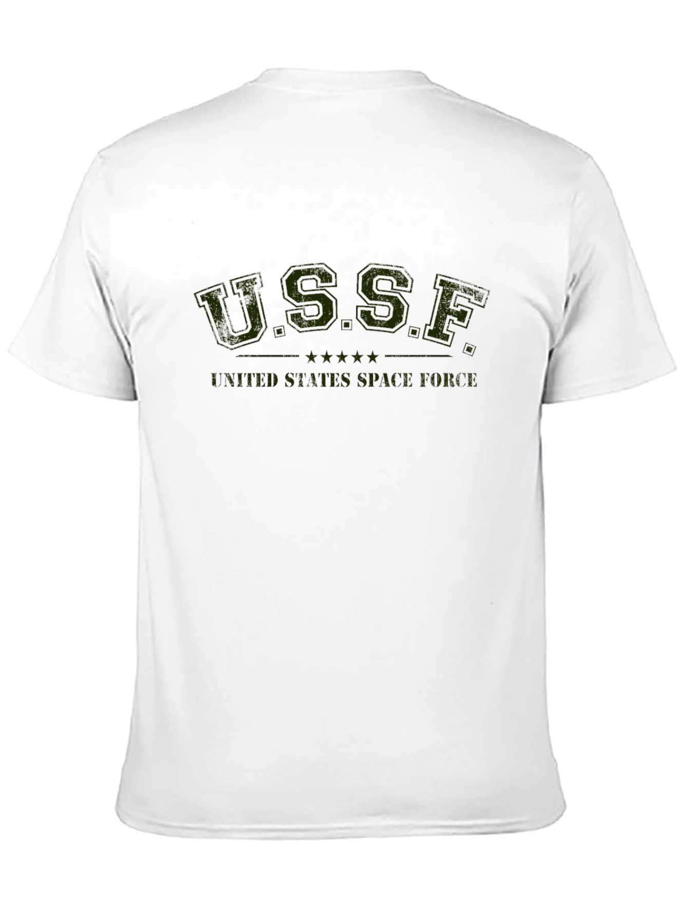 USSF United States Space Force Black T-Shirt