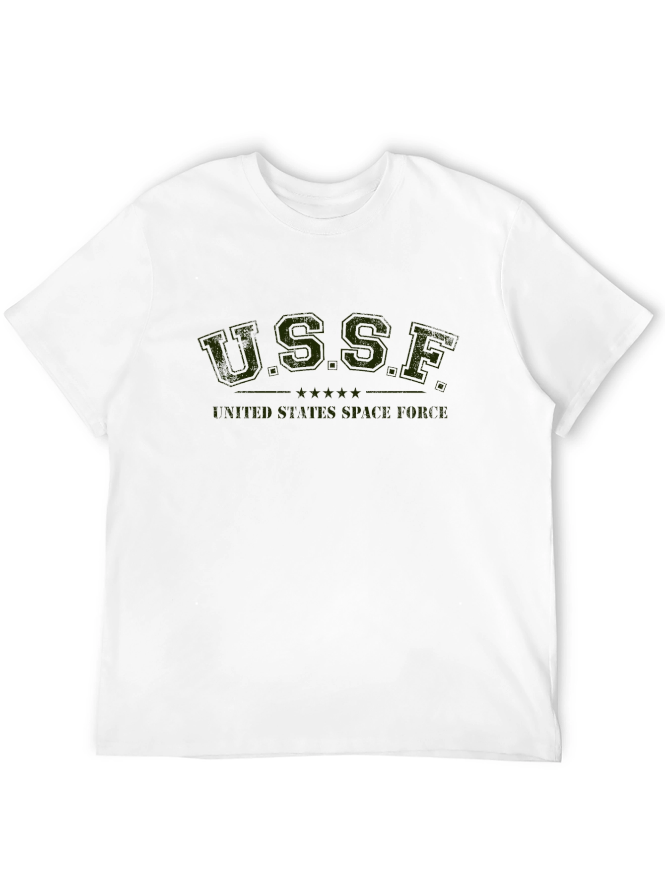 USSF United States Space Force Black T-Shirt