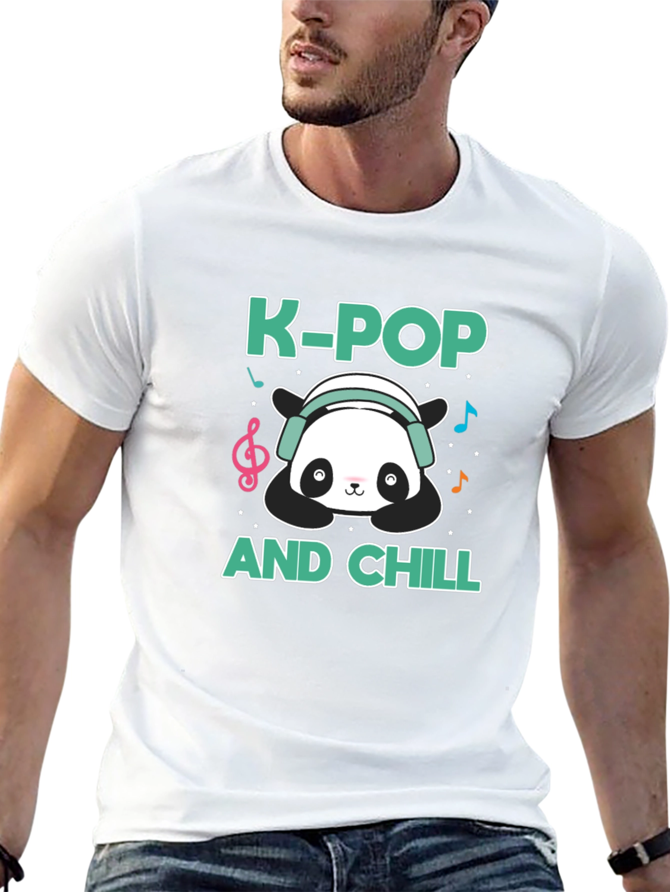 K-Pop and Chill Panda T-Shirt