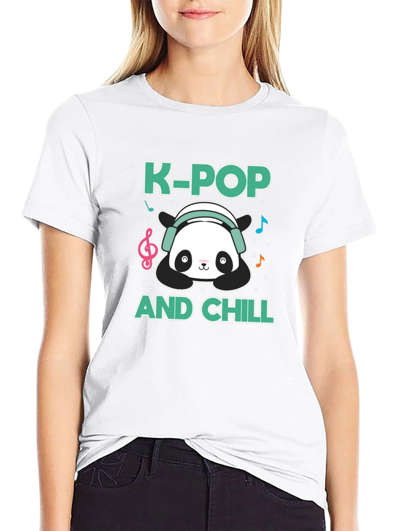 K-Pop and Chill Panda T-Shirt