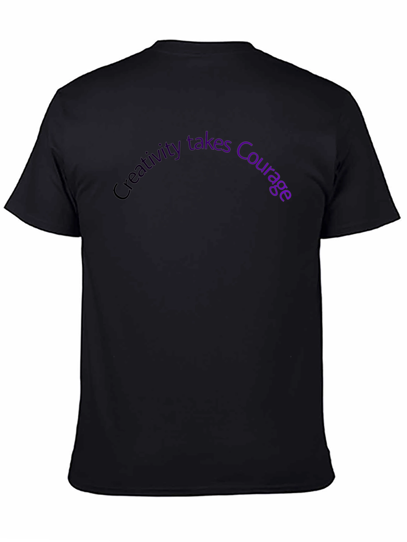 Creativity Takes Courage Graphic Tee - Black