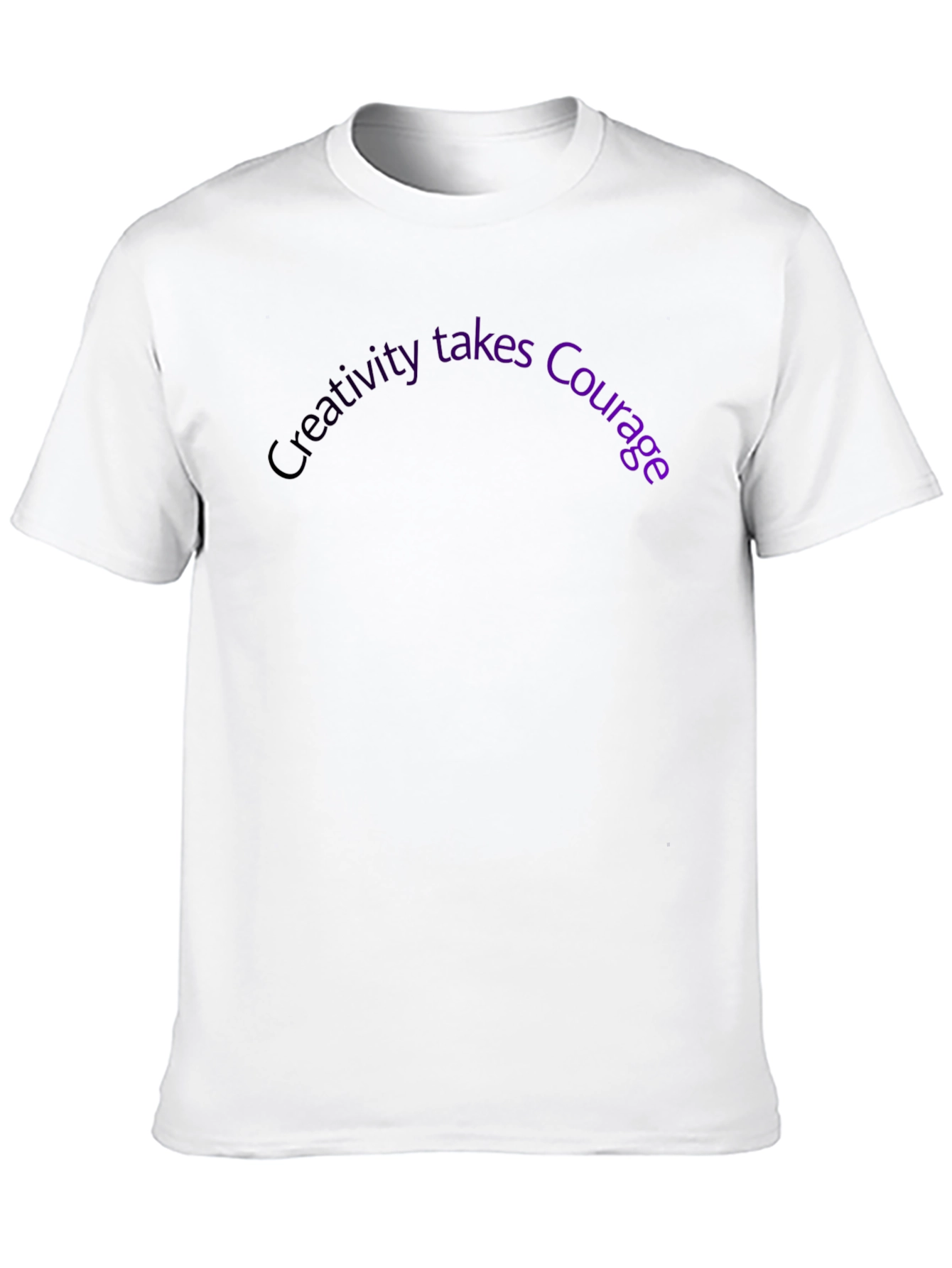 Creativity Takes Courage Graphic Tee - Black
