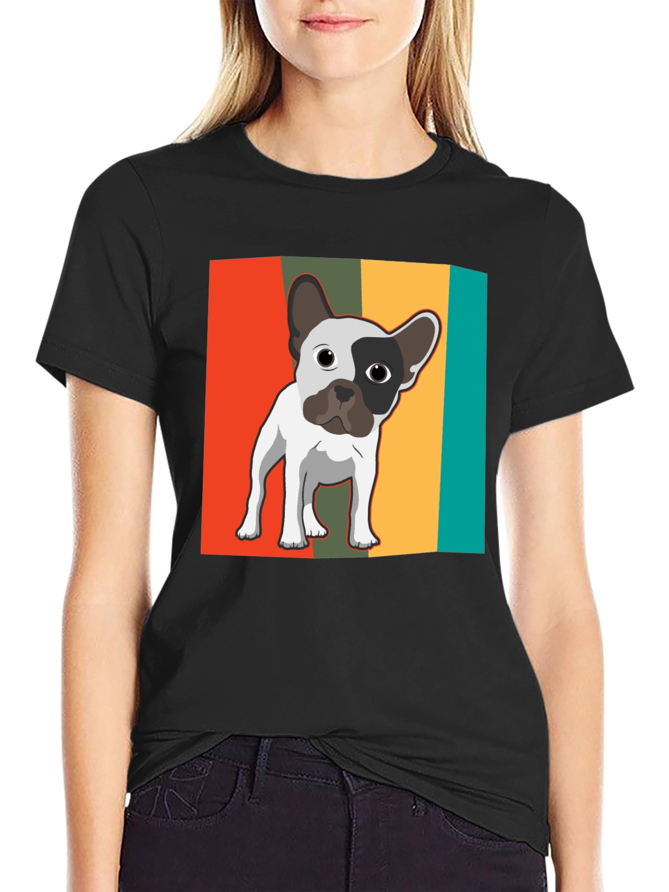 Retro French Bulldog Graphic Tee
