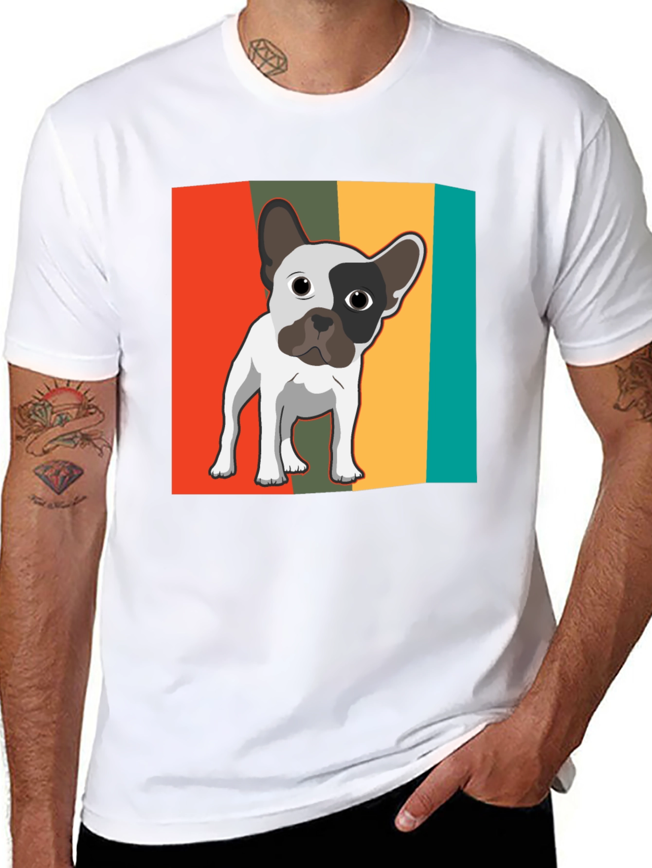 Retro French Bulldog Graphic Tee