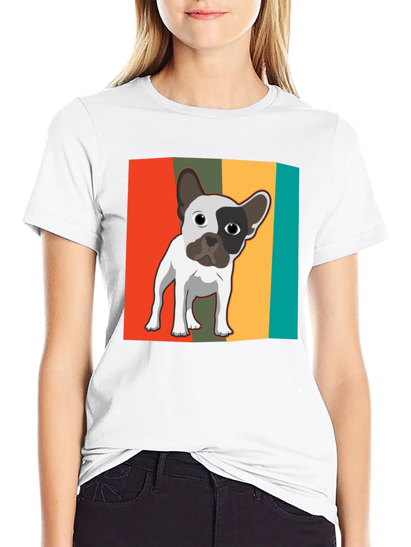 Retro French Bulldog Graphic Tee