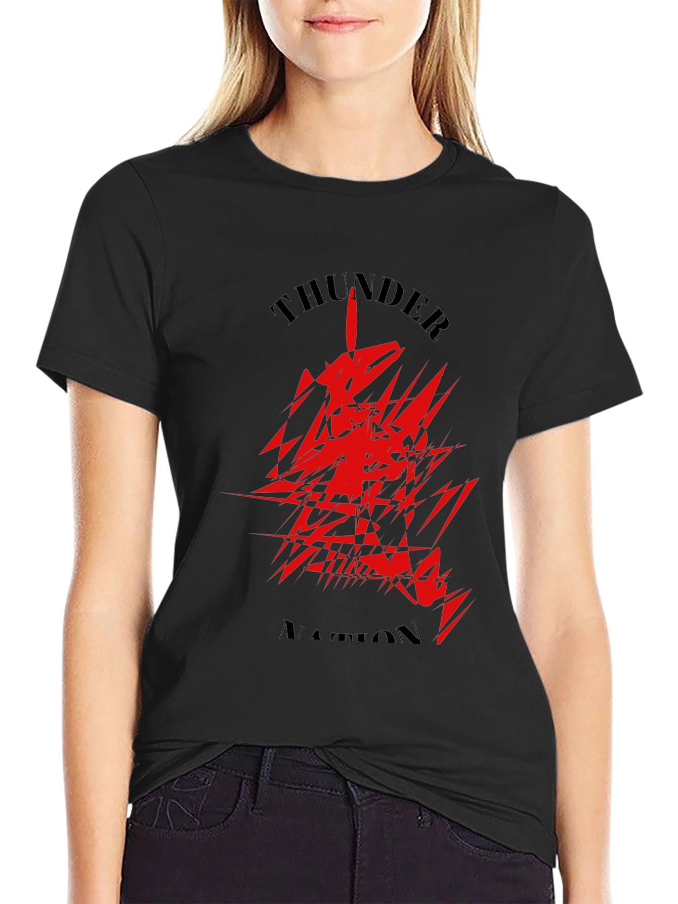 Thunder Nation Black Graphic Tee