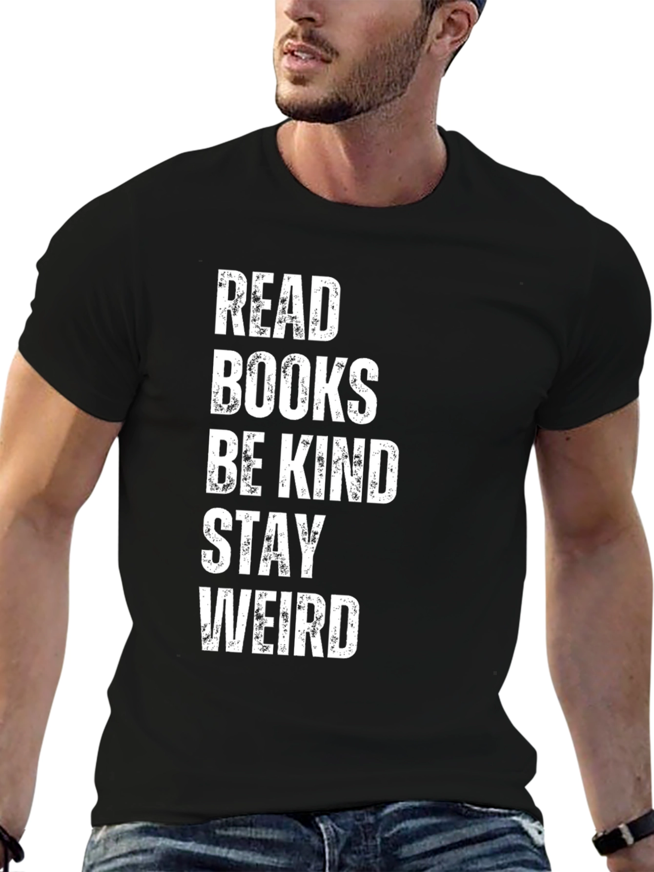 Read Books Be Kind Stay Weird T-Shirt