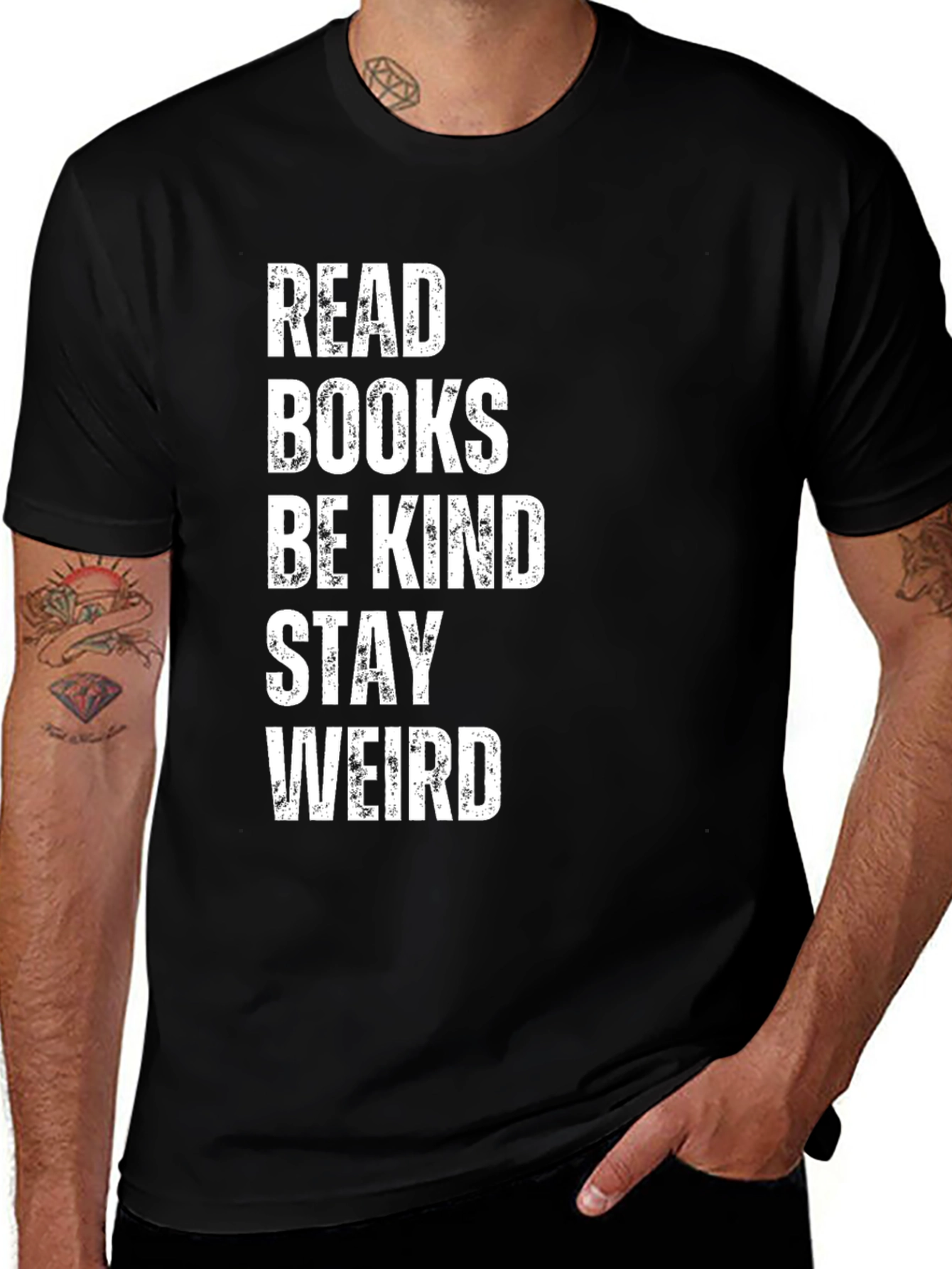 Read Books Be Kind Stay Weird T-Shirt