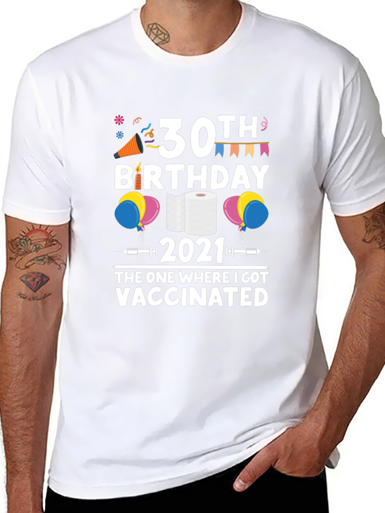 30th Birthday Vaccinated T-Shirt