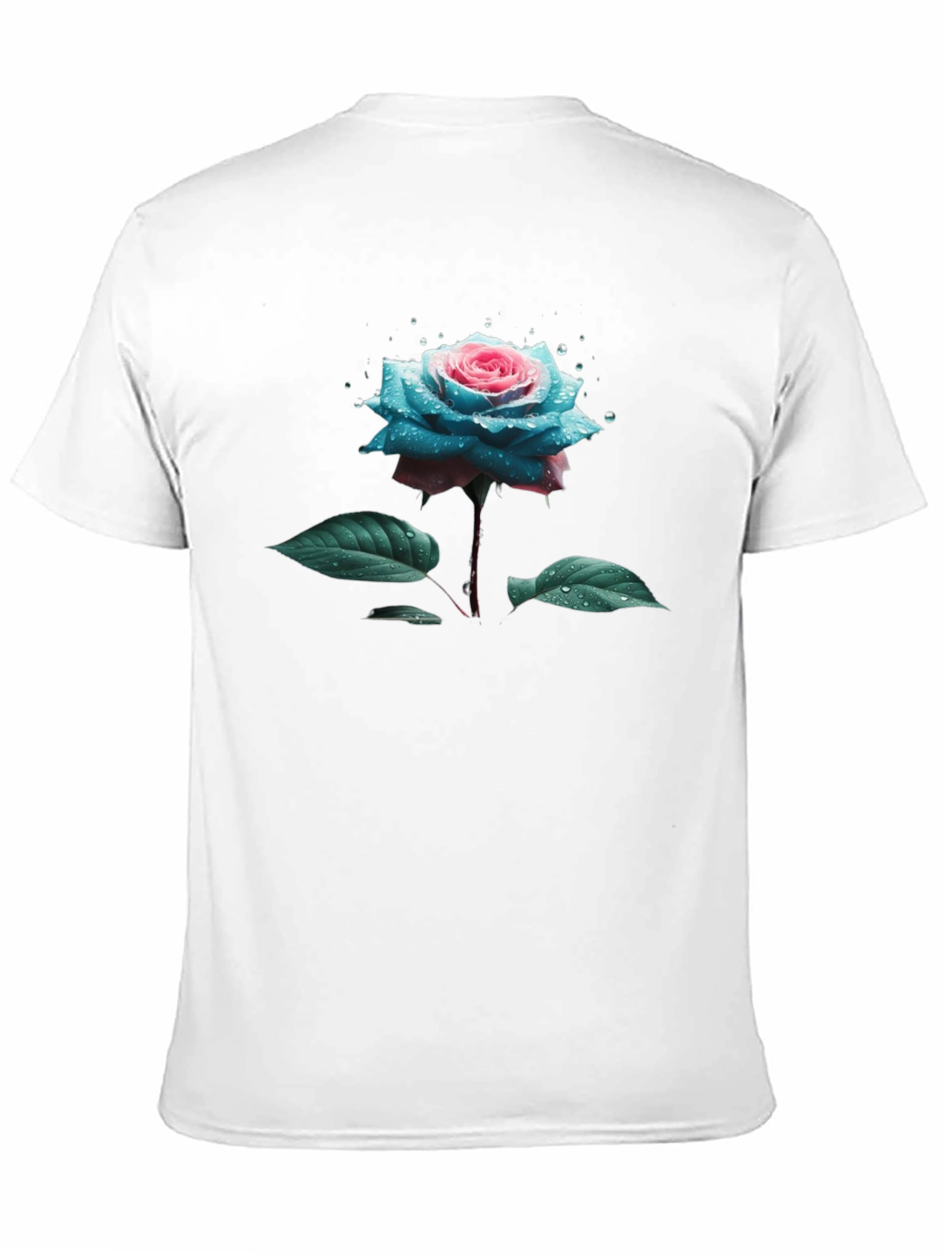 Floral Rose T-Shirt - Black