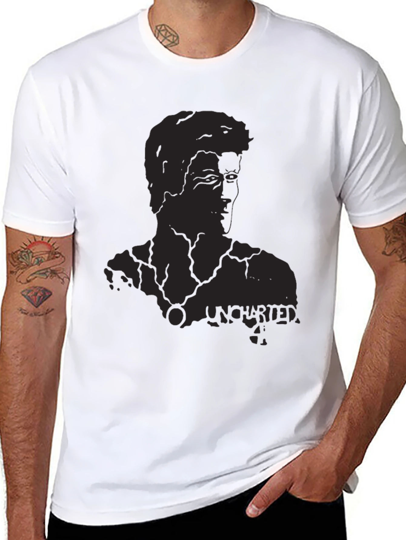 Uncharted Graphic Black T-Shirt
