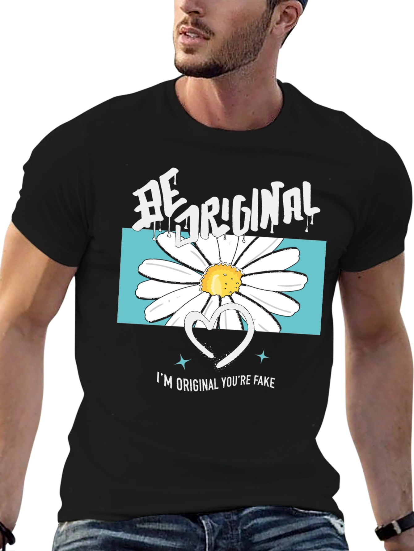 Be Original Graphic T-Shirt - Unique Design