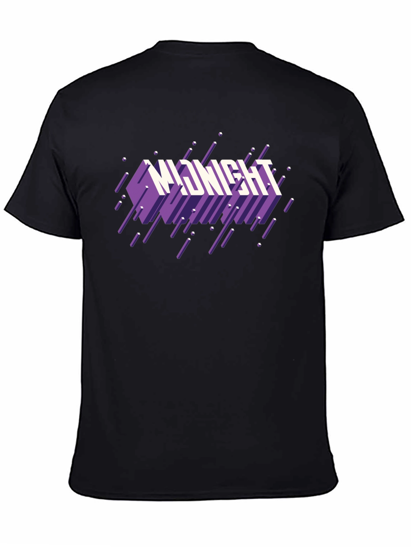 Midnight Graphic Print Black T-Shirt