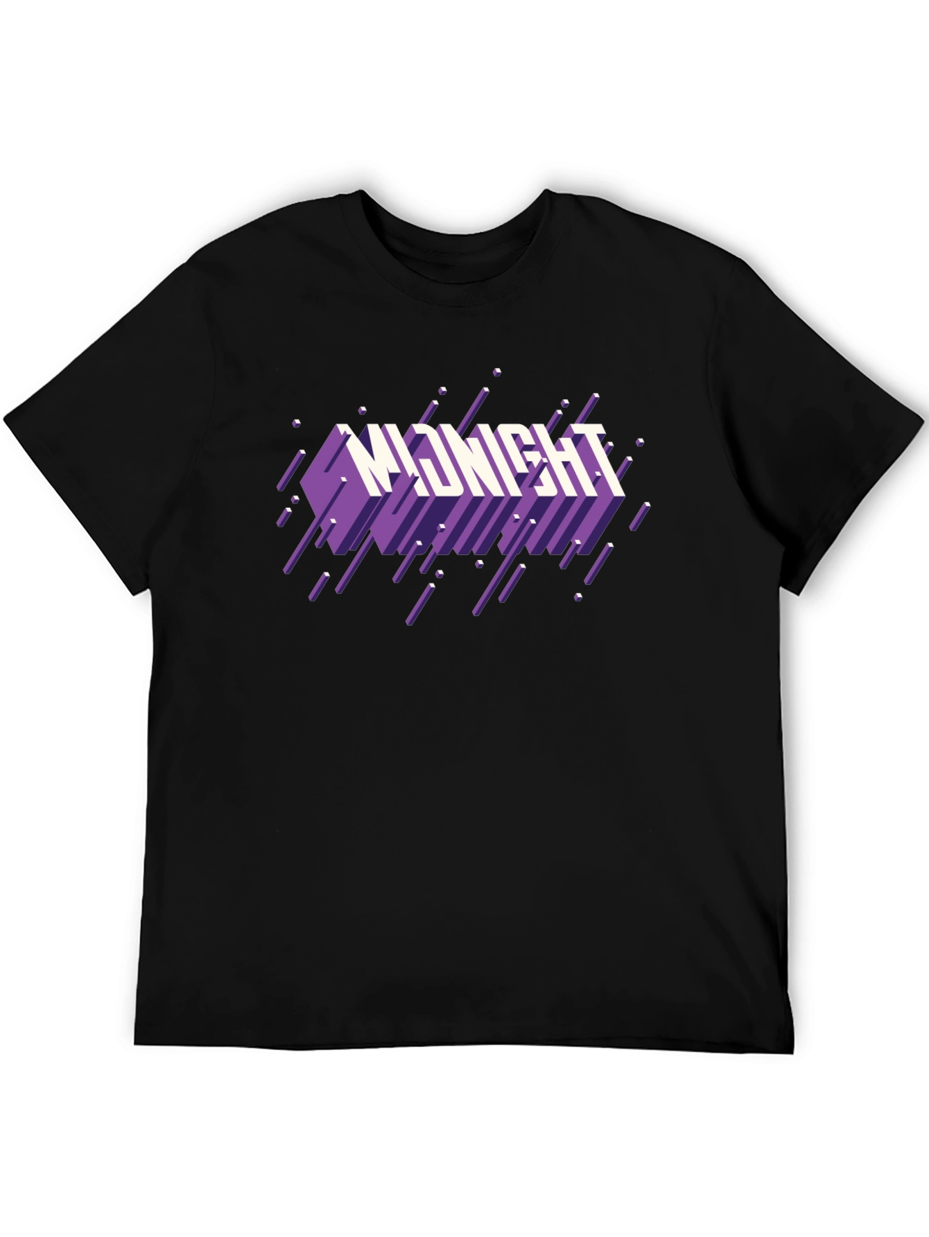 Midnight Graphic Print Black T-Shirt