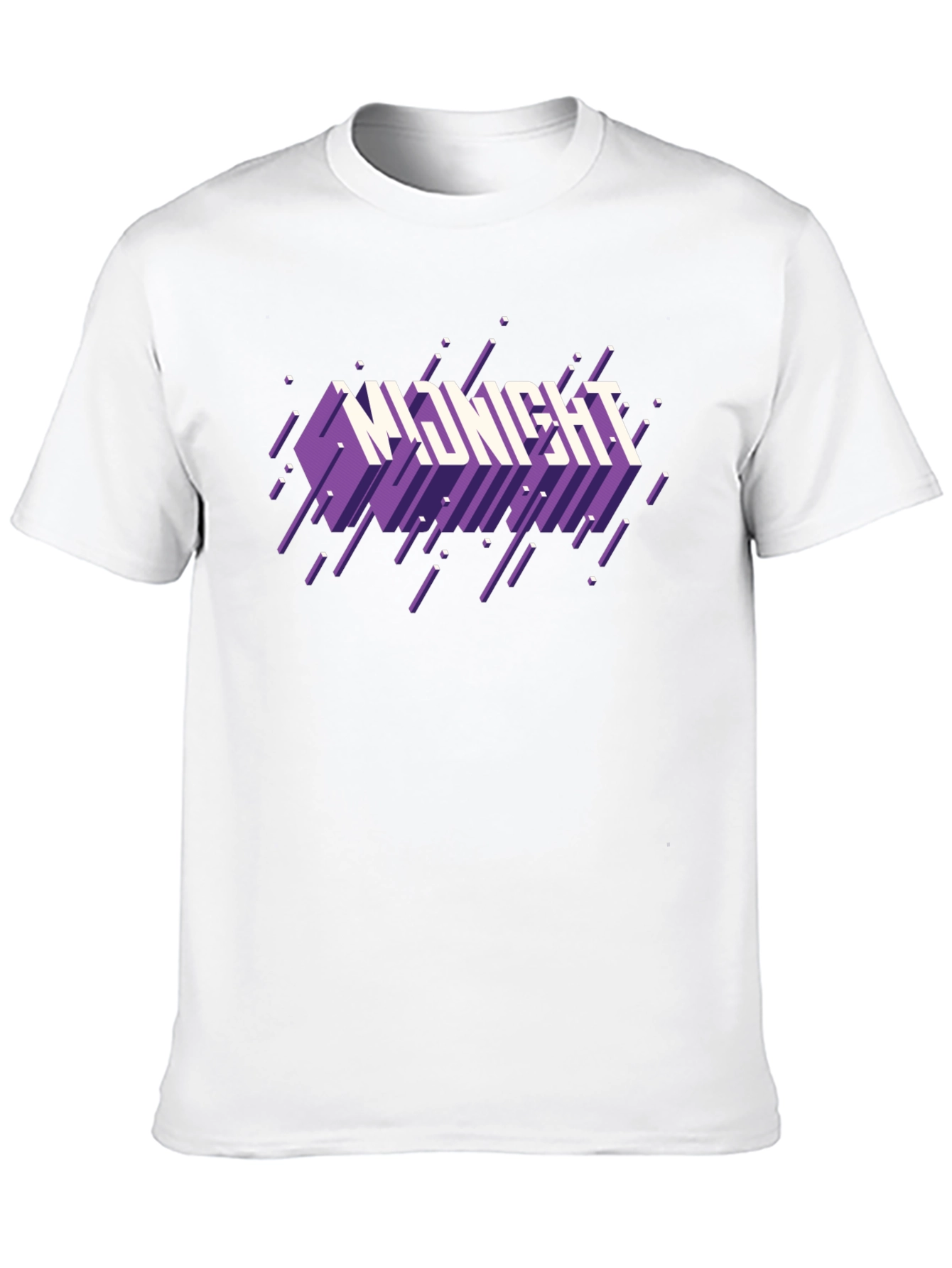 Midnight Graphic Print Black T-Shirt