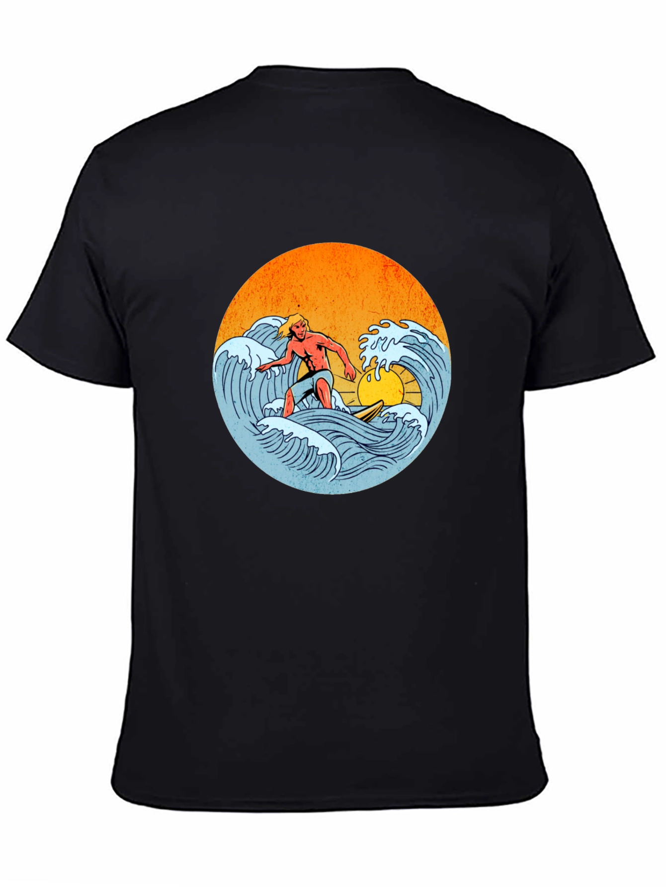Surfer Graphic Tee - Retro Wave Rider T-Shirt