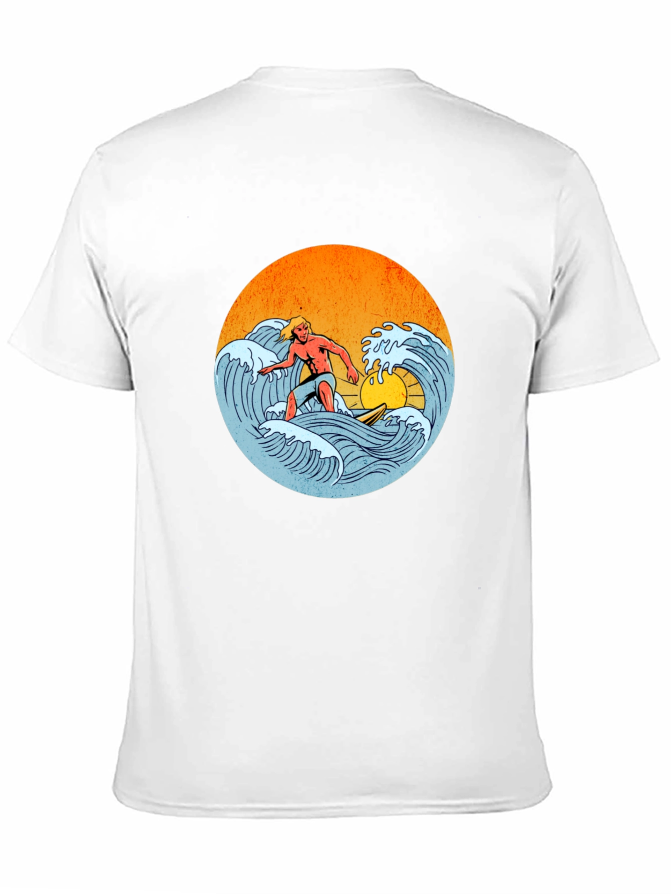 Surfer Graphic Tee - Retro Wave Rider T-Shirt